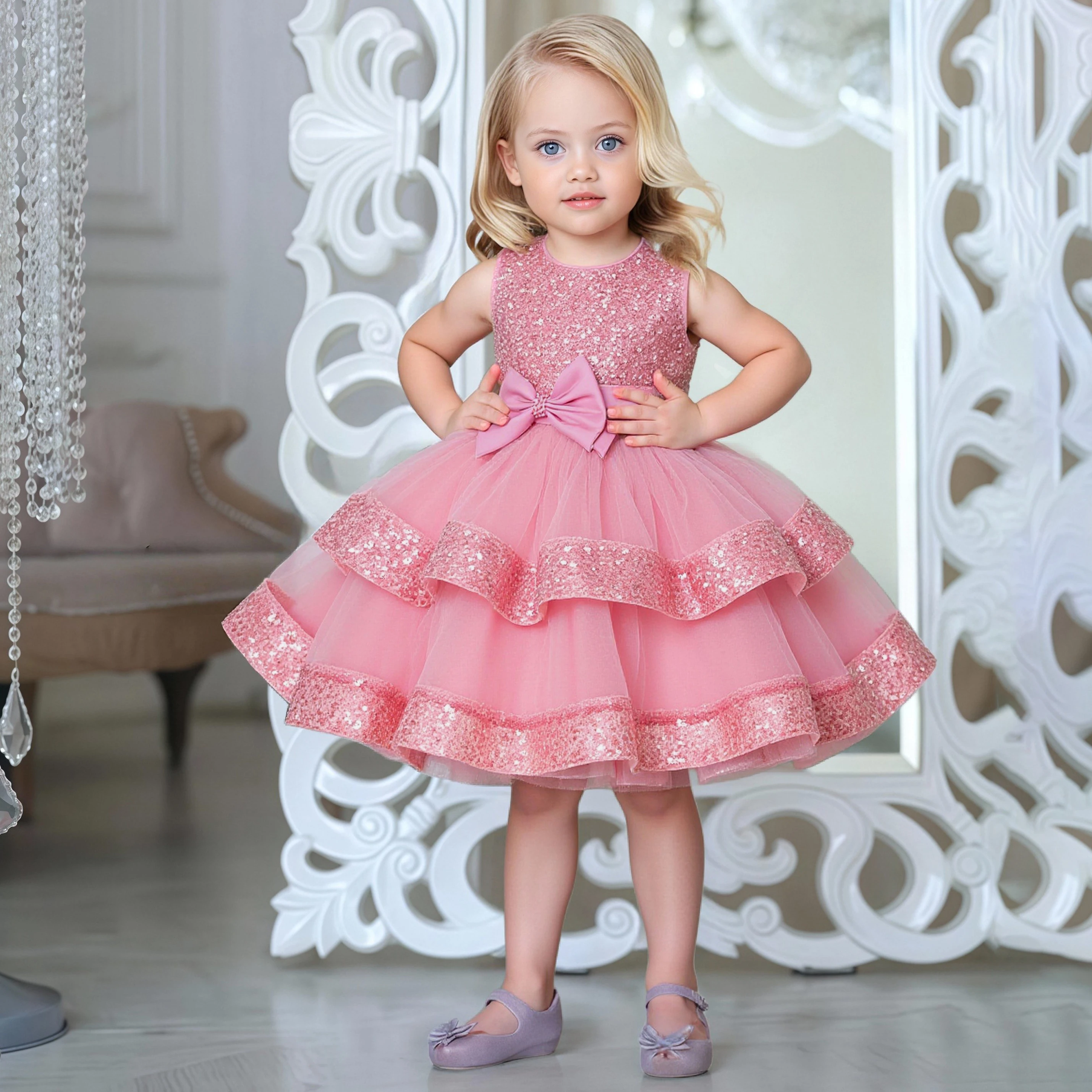 Модные вечерние платья с блестками для девочек 4-8 лет, элегантное тюлевое платье подружки невесты с бантом, свадебное вечернее платье, детский костюм принцессы для выпускного вечера на день рождения
Модные вечерние платья с блестками для девочек 4-8 лет, элегантное тюлевое платье подружки невесты с бантом, свадебное вечернее платье, детский костюм принцессы для выпускного вечера на день рождения