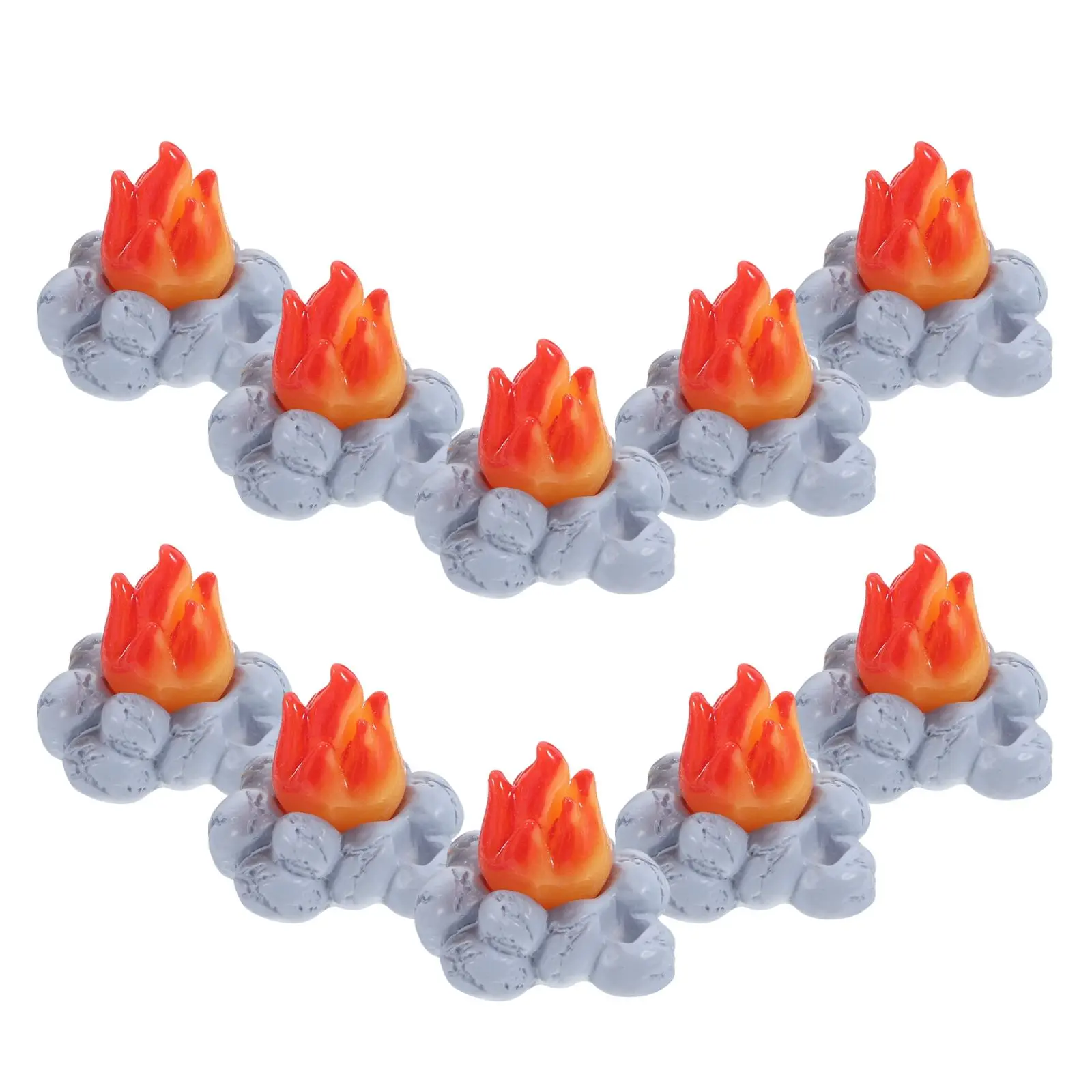 10 Pcs Fire Bonfire Decoration Fireplace Mini Resin Campfire Flowerpot Miniature
10 Pcs Fire Bonfire Decoration Fireplace Mini Resin Campfire Flowerpot Miniature