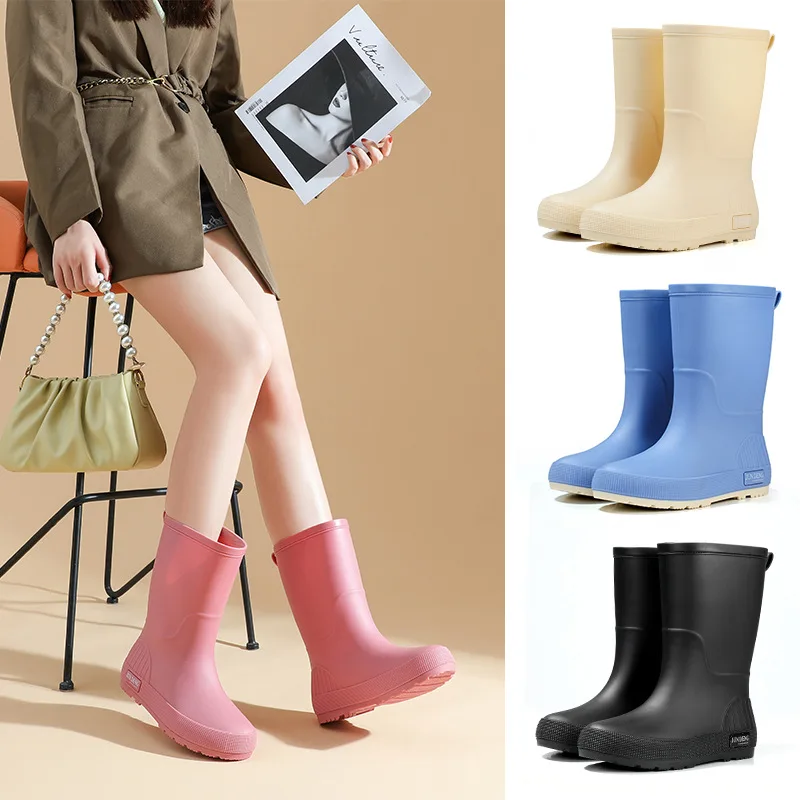 2026 Fashion Mid-Calf Women's Rain Boots Waterproof Non-Slip Water Shoes Rainproof Adult Casual Versatile PVC up EVA Sole
2026 Fashion Mid-Calf Women's Rain Boots Waterproof Non-Slip Water Shoes Rainproof Adult Casual Versatile PVC up EVA Sole