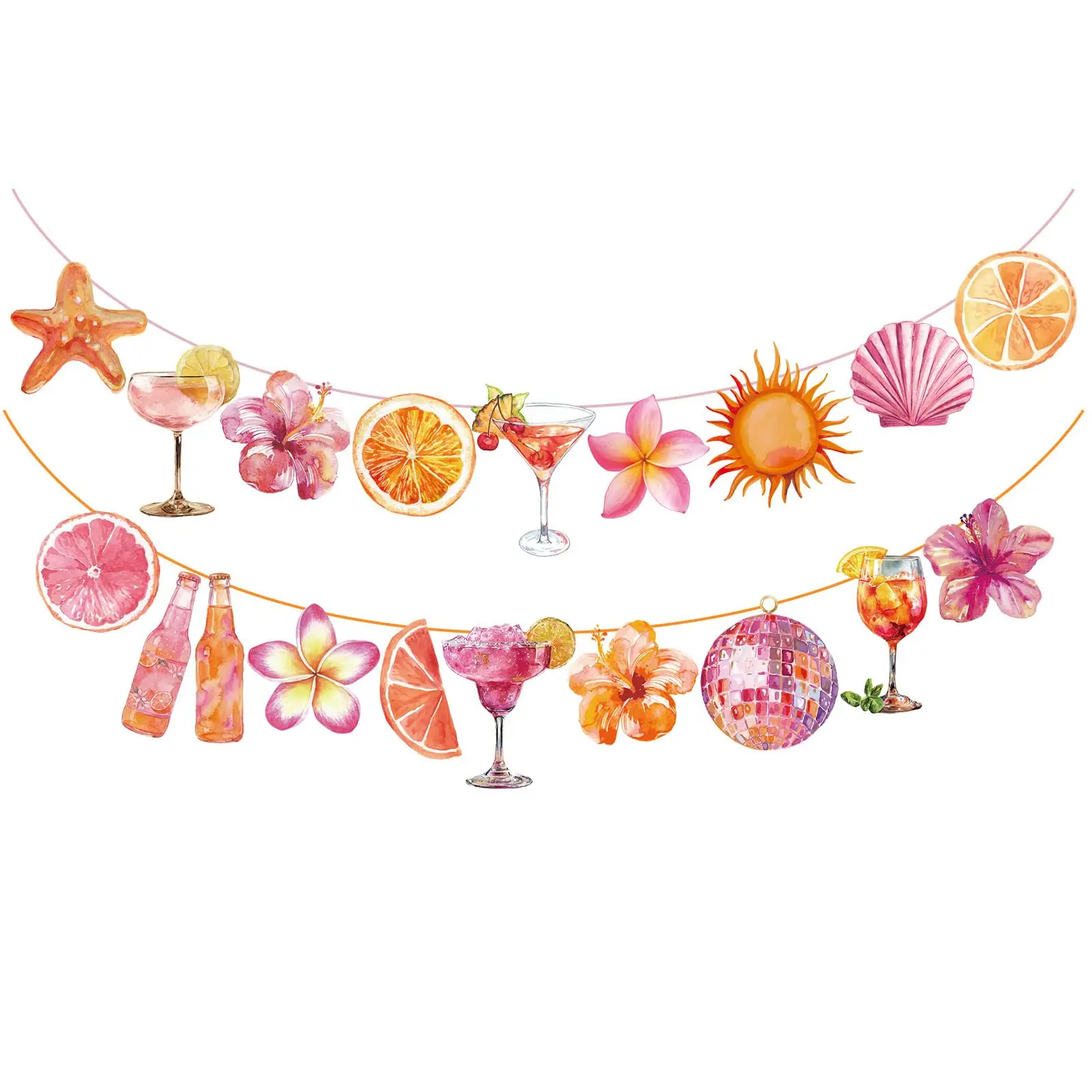 Orange Hawaiian Luau Flowers Lemon Citrus Garland Banner Tropical Aperol Spritz Cocktail Beach Bar Party Decor
Orange Hawaiian Luau Flowers Lemon Citrus Garland Banner Tropical Aperol Spritz Cocktail Beach Bar Party Decor