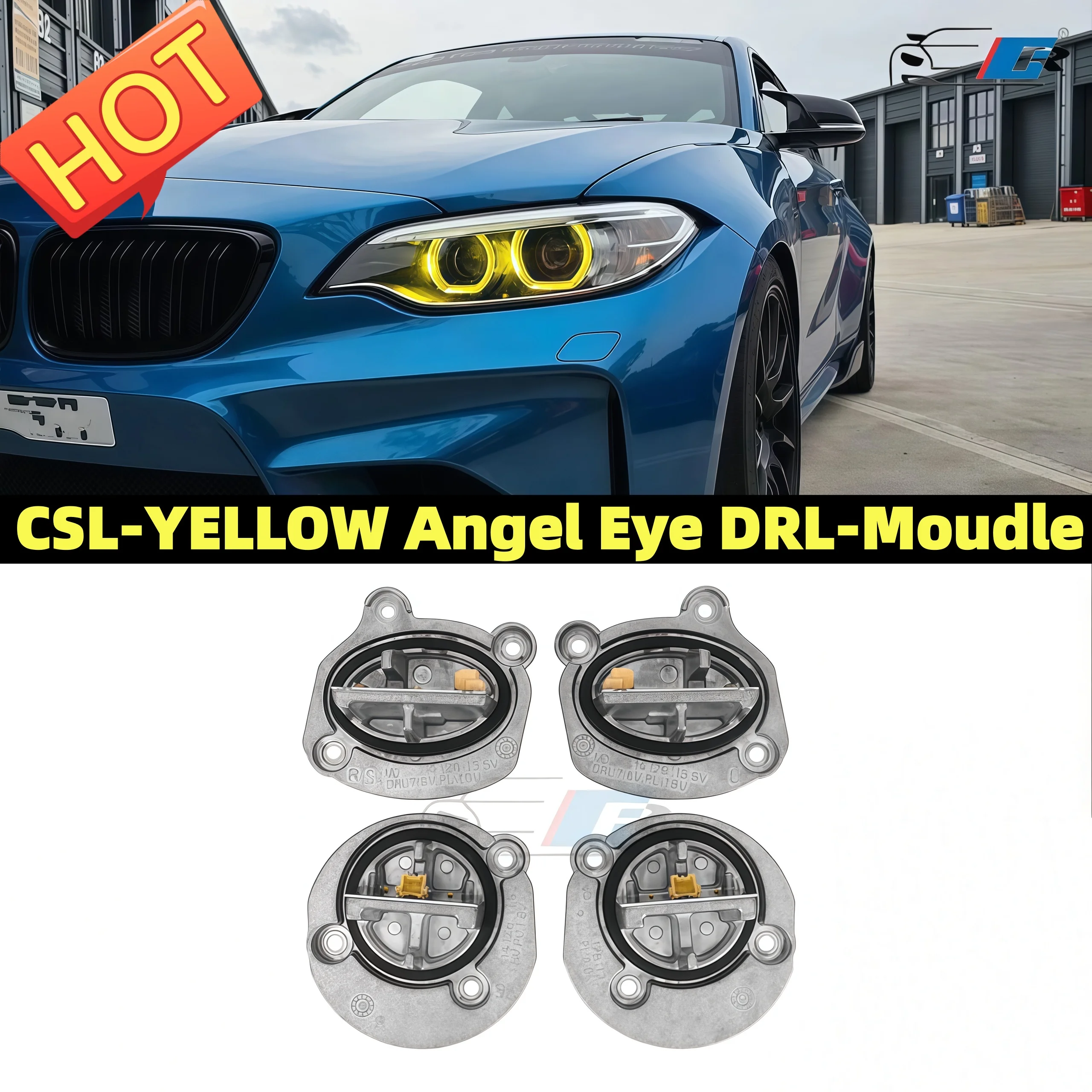 M2 Yellow DRL Angel Eyes For 2014-2017 BMW 2 Series F87 F22 F23 220i 228i M240i Xenon Headlight Daylight 7388923 7388924
M2 Yellow DRL Angel Eyes For 2014-2017 BMW 2 Series F87 F22 F23 220i 228i M240i Xenon Headlight Daylight 7388923 7388924