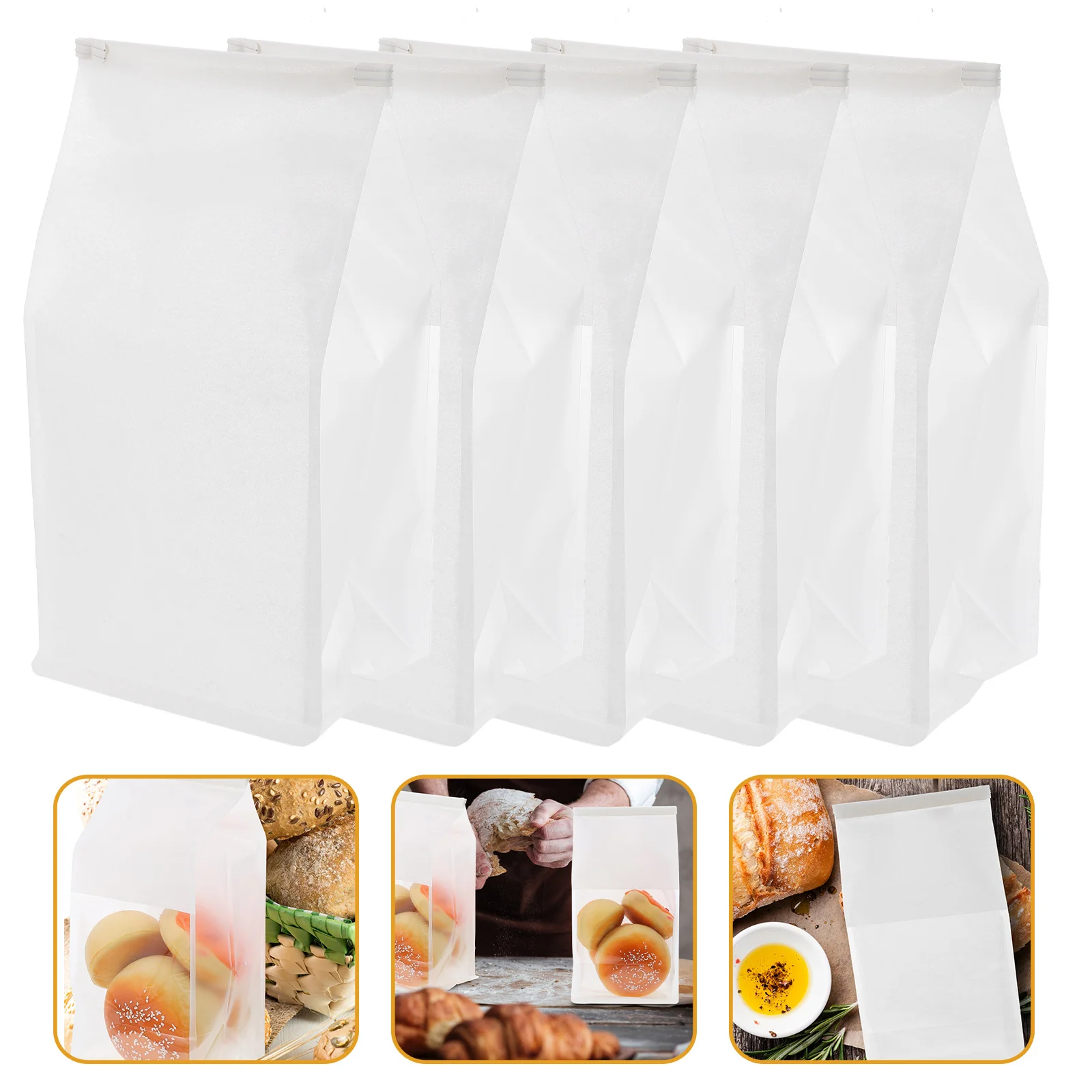 50 Pcs Cookies Bread Bag Bags Kraft Paper with Window Biscuit for Homemade Bakery
50 Pcs Cookies Bread Bag Bags Kraft Paper with Window Biscuit for Homemade Bakery