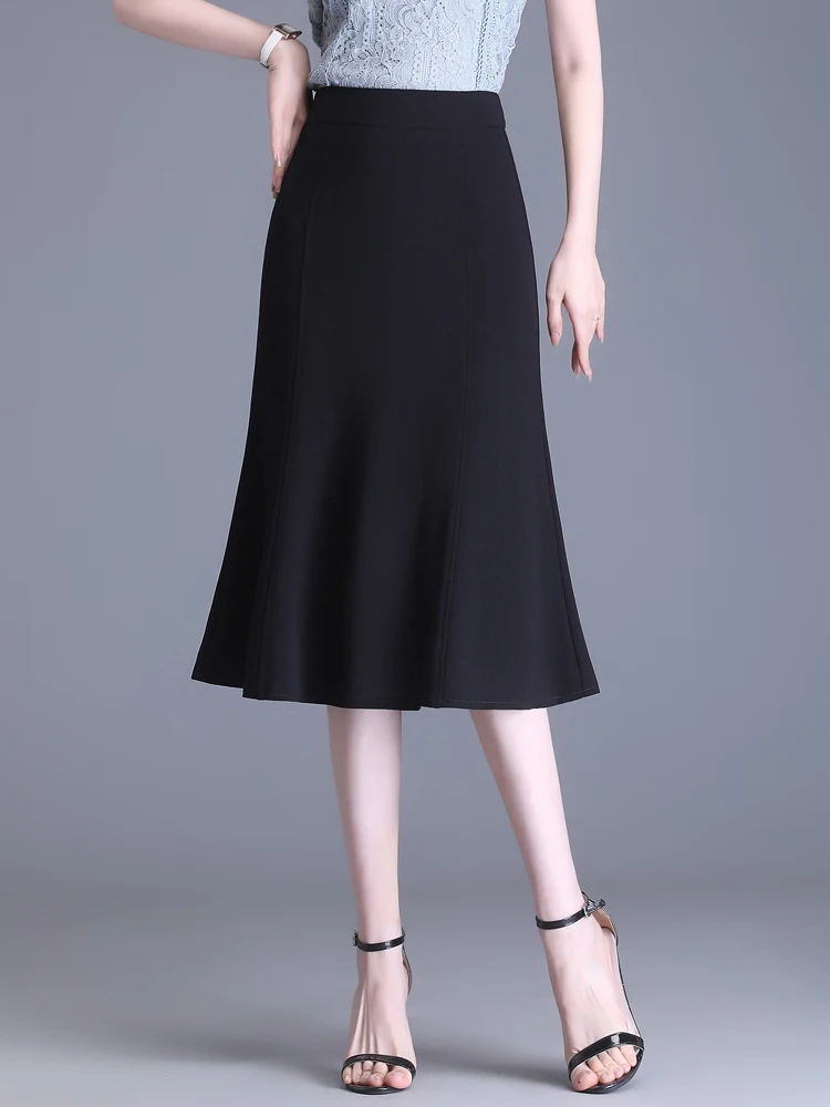 ZUZK Women Chiffon Fishtail Skirt New Spring Summer Soft High Waist Elegant Lady Skirt Expansion Droop Trumpet Skirt Jupe
ZUZK Women Chiffon Fishtail Skirt New Spring Summer Soft High Waist Elegant Lady Skirt Expansion Droop Trumpet Skirt Jupe
