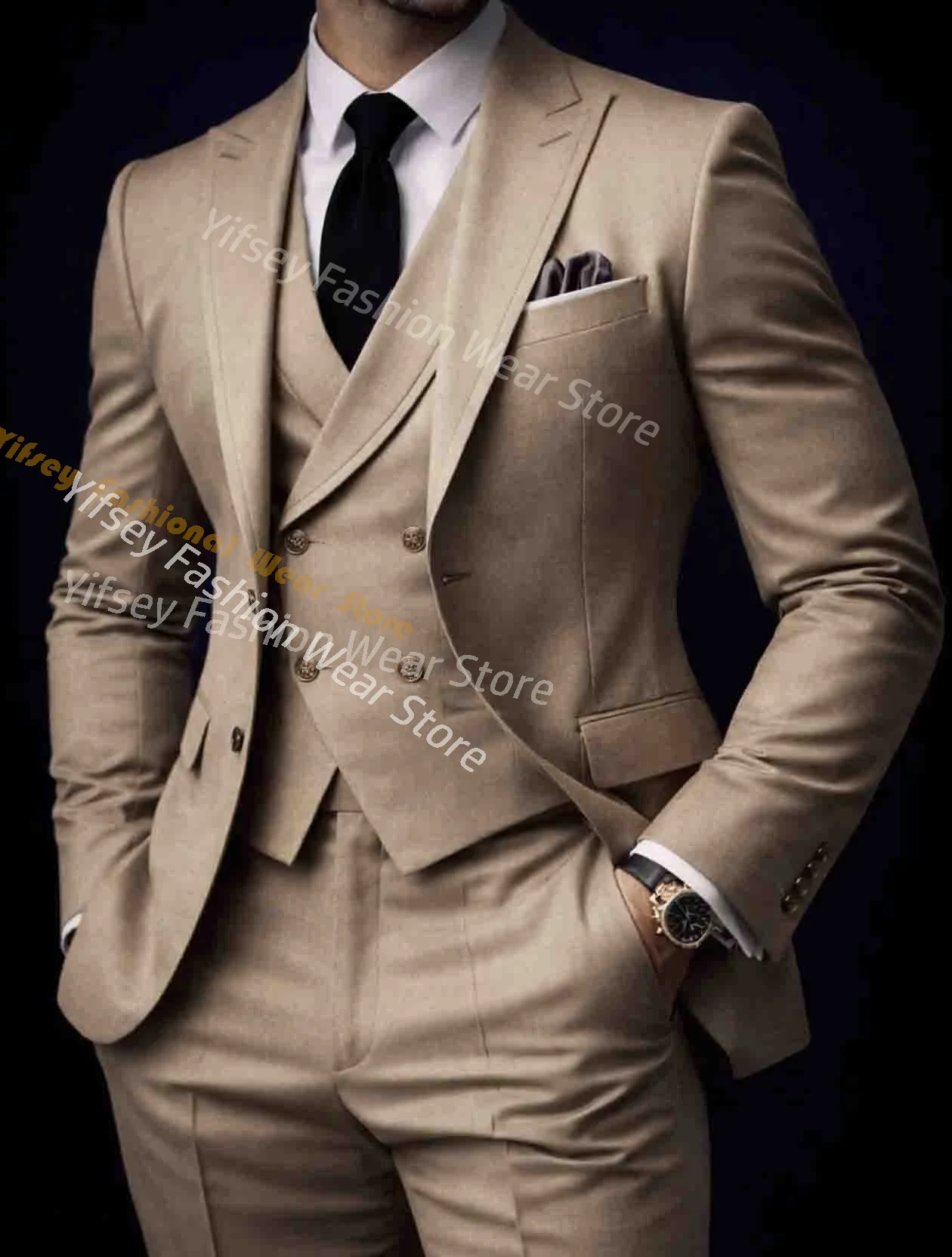 Khaki Full Men Suit Set Wedding Groom Custom Made Luxury Brands Male Jacket Vest Pants Slim Fit Prom Blazer Trousers Outfit 3pcs
Khaki Full Men Suit Set Wedding Groom Custom Made Luxury Brands Male Jacket Vest Pants Slim Fit Prom Blazer Trousers Outfit 3pcs