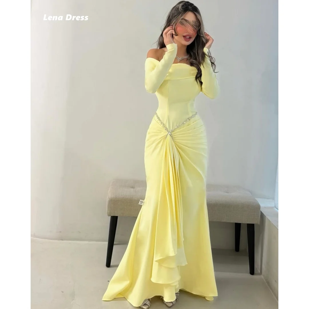 Lena Prom Gown Off the Shoulders Evening Dresses Woman Elegant Women's Dresses for Wedding Party Dresses Luxury 2025 Customized
Lena Prom Gown Off the Shoulders Evening Dresses Woman Elegant Women's Dresses for Wedding Party Dresses Luxury 2025 Customized