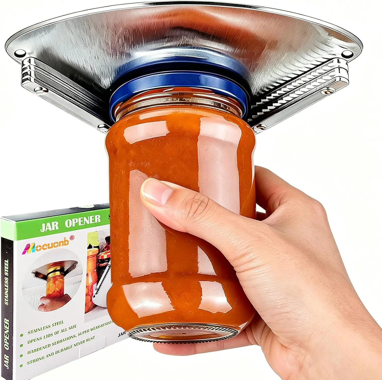 Under Cabinet Jar Opener for Seniors, Stainless Steel, One Handed Lid Opener for Weak Hands, Easy Grip
Under Cabinet Jar Opener for Seniors, Stainless Steel, One Handed Lid Opener for Weak Hands, Easy Grip