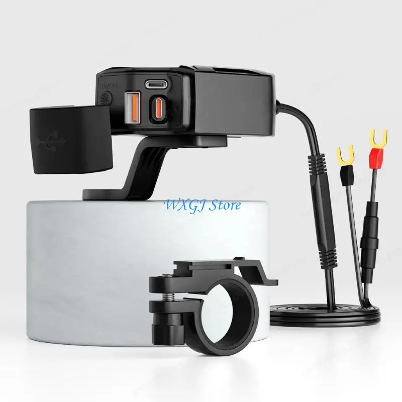37JE 3 In 1 Fast Charging Motorcycle Accessory With Retractable Cable And Display
37JE 3 In 1 Fast Charging Motorcycle Accessory With Retractable Cable And Display