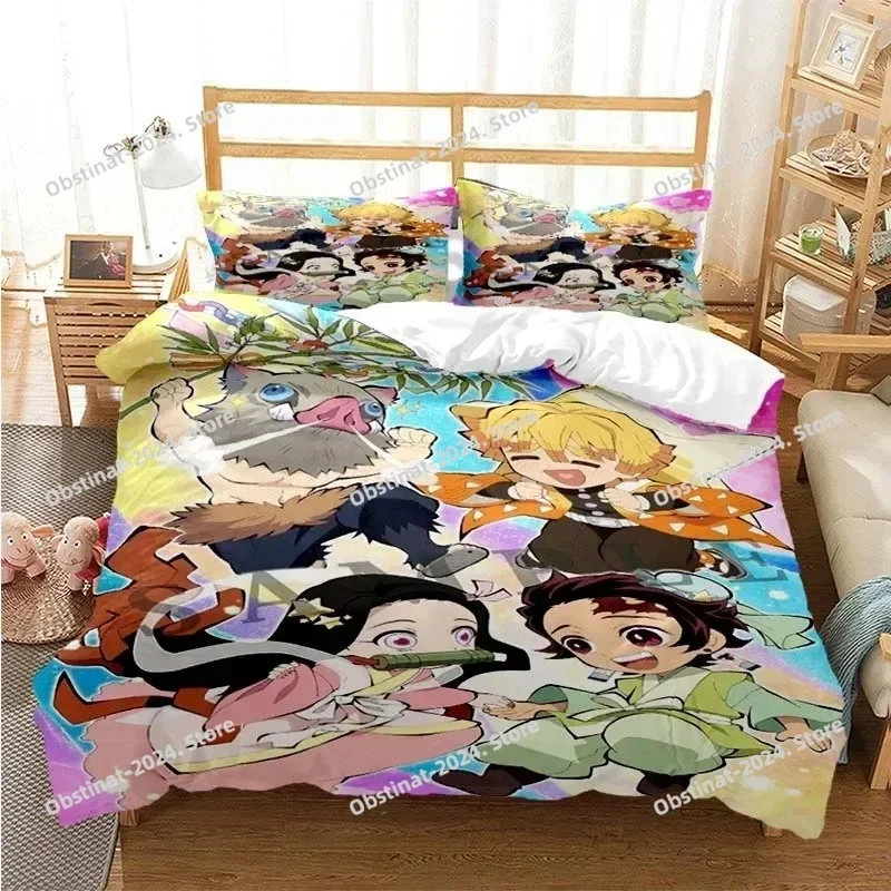 3D Anime Demon Slayer Nezuko Tanjirou Bedding Set Printed single Comforter Duvet Cover Pillow Case 3 Pieces Sets Kids Adult Size
3D Anime Demon Slayer Nezuko Tanjirou Bedding Set Printed single Comforter Duvet Cover Pillow Case 3 Pieces Sets Kids Adult Size