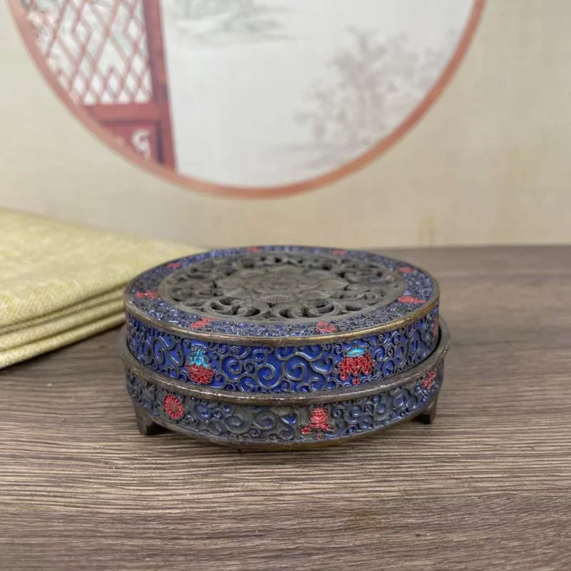 Vintage Patina Coated Copper Burnt-Blue Home Use, Indoor Incense Burner for Agarwood and Sandalwood, Decorati
Vintage Patina Coated Copper Burnt-Blue Home Use, Indoor Incense Burner for Agarwood and Sandalwood, Decorati