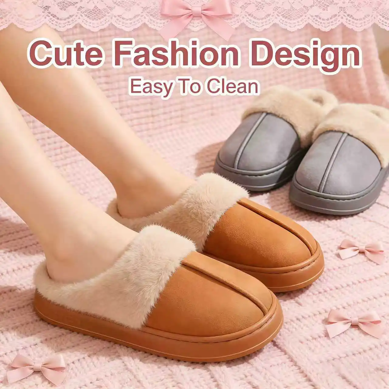 Новые зимние домашние модные женские плюшевые противоскользящие и теплые тапочки, подходящие как мужские и женские зимние домашние тапочки.
Новые зимние домашние модные женские плюшевые противоскользящие и теплые тапочки, подходящие как мужские и женские зимние домашние тапочки.