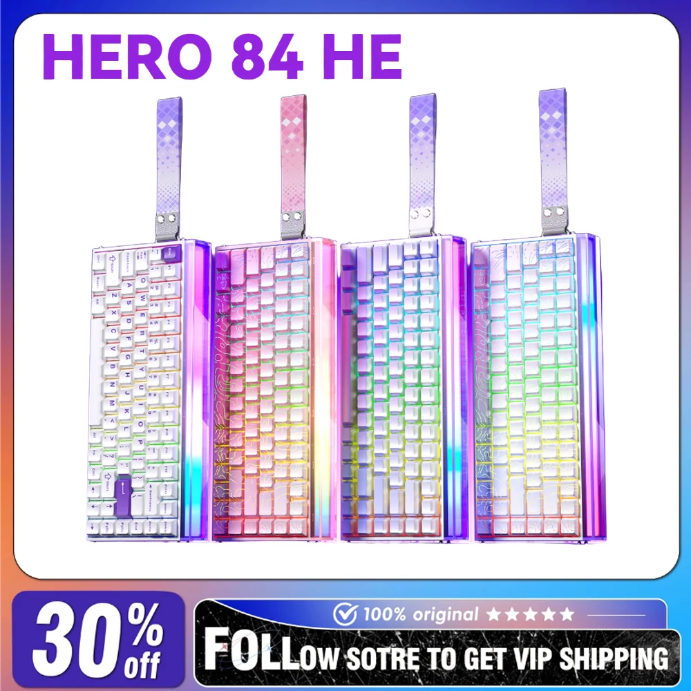 AULA Hero84 HE Проводная клавиатура RT Высокопроизводительный магнитный вал RGB Неоновая световая коробка FPS Механическая клавиатура для киберспорта и игр
AULA Hero84 HE Проводная клавиатура RT Высокопроизводительный магнитный вал RGB Неоновая световая коробка FPS Механическая клавиатура для киберспорта и игр