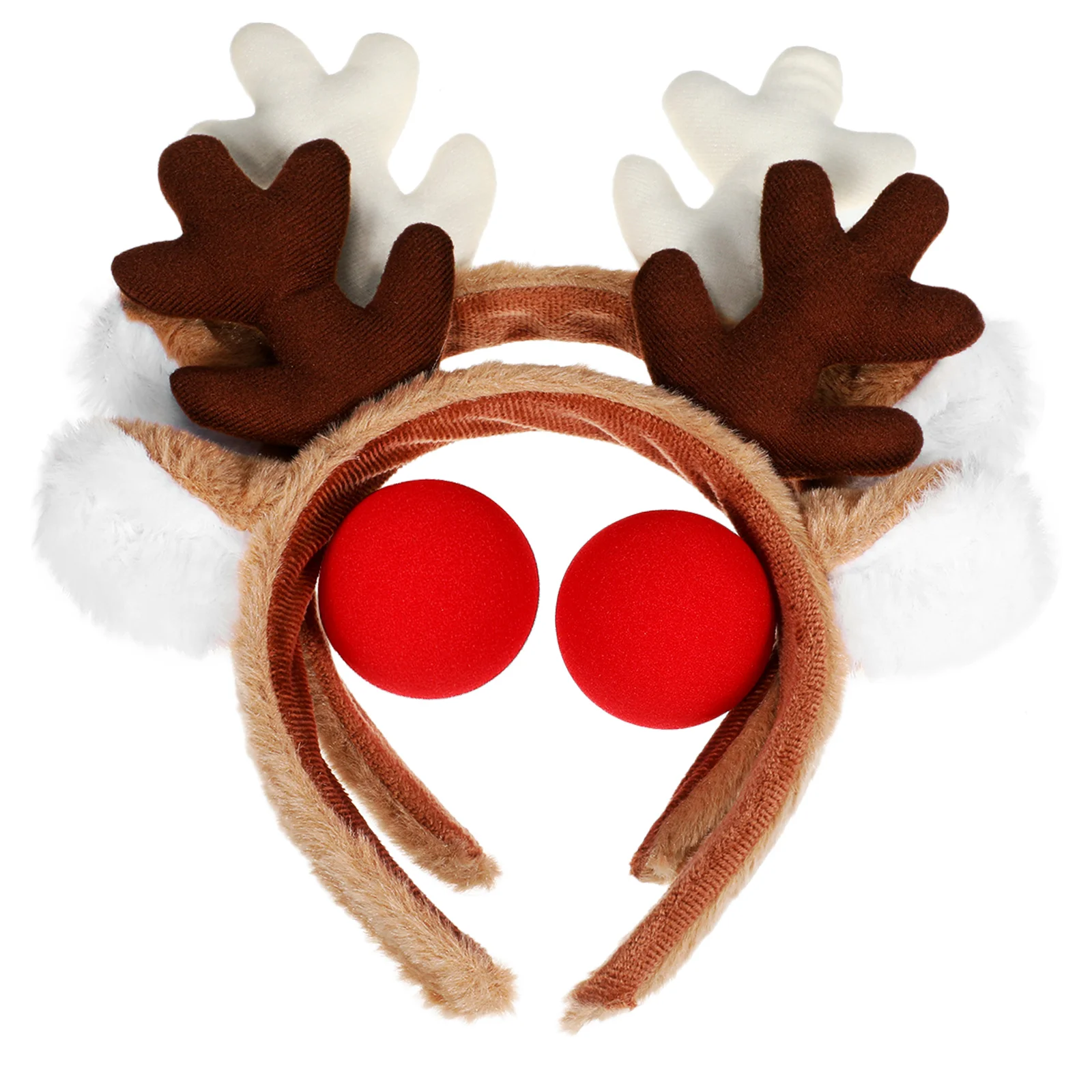 2 set 2 Sets Christmas Deer Costume Set Lightweight Reindeer Hair Band Festive Party School Event Rudolph Nose Included Antlers
2 set 2 Sets Christmas Deer Costume Set Lightweight Reindeer Hair Band Festive Party School Event Rudolph Nose Included Antlers