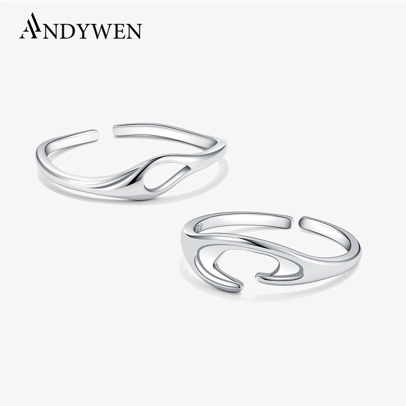 ANDYWEN Women 925 Sterling Silver Plain Adjustable Irregular Minimalist Ring 2025 Daily Wear Trendy Fine Jewelry for Casual
ANDYWEN Women 925 Sterling Silver Plain Adjustable Irregular Minimalist Ring 2025 Daily Wear Trendy Fine Jewelry for Casual