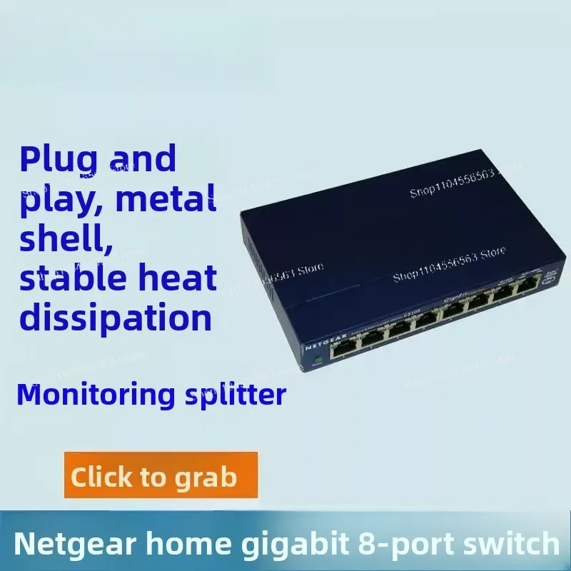 Netgear Gigabit switch GS108 V3 eight-port wired V4 GS308 network GS116E 8-port Gigabit
Netgear Gigabit switch GS108 V3 eight-port wired V4 GS308 network GS116E 8-port Gigabit