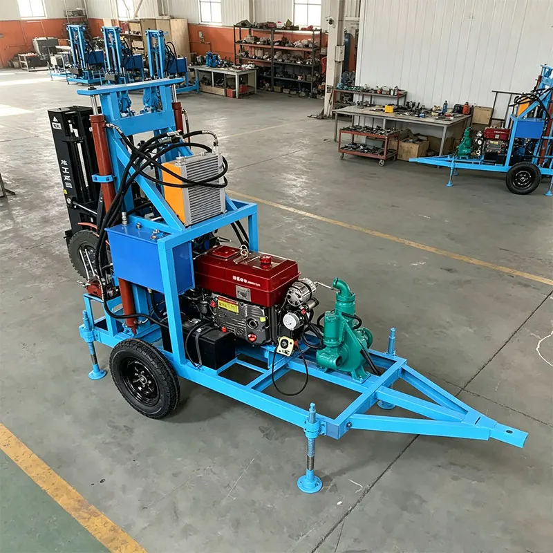 Customized High Durability Water Well Drilling Rig Crawler Type 22-35HP 180m Portable Diesel Hydraulic Accurate Drilling
Customized High Durability Water Well Drilling Rig Crawler Type 22-35HP 180m Portable Diesel Hydraulic Accurate Drilling