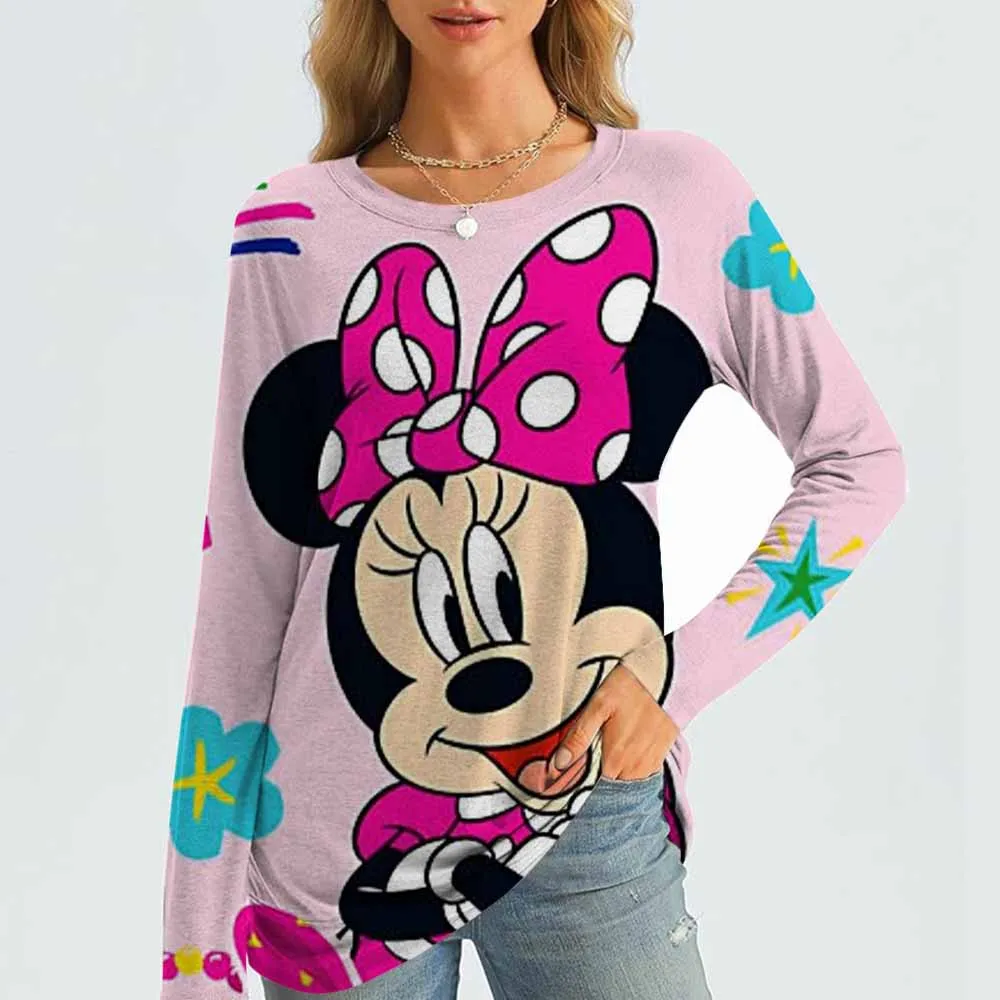 2026 Women's T-shirt Disney Mickey Mouse 3D Printed Daily Sports Shirt Weekend Fashion Long Sleeve T-shirt Round Neck
2026 Women's T-shirt Disney Mickey Mouse 3D Printed Daily Sports Shirt Weekend Fashion Long Sleeve T-shirt Round Neck