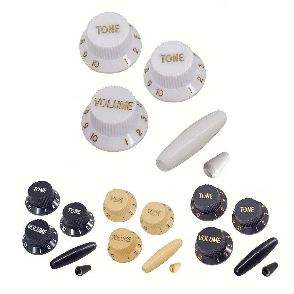 3pcs Guitar Control Knobs For ST Knob 1Volume 2Tone Control Knobs 2pcs Guitar Arms Bar Knobs Guitars Accessories
3pcs Guitar Control Knobs For ST Knob 1Volume 2Tone Control Knobs 2pcs Guitar Arms Bar Knobs Guitars Accessories