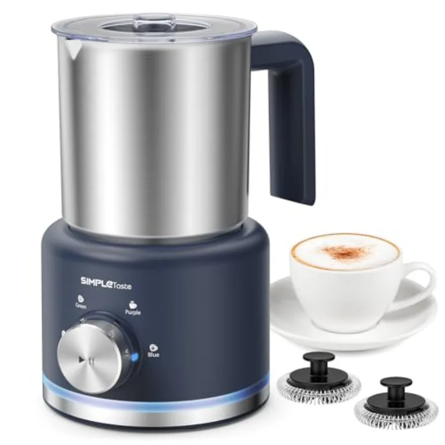 Milk Frother, 4 in 1 Electric Milk Steamer, 16.91oz/500ml Automatic Warm and Cold Foam Frother for Coffee, Latte, Macchiato, Ca
Milk Frother, 4 in 1 Electric Milk Steamer, 16.91oz/500ml Automatic Warm and Cold Foam Frother for Coffee, Latte, Macchiato, Ca