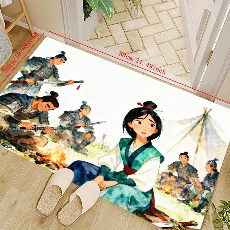 1PC Mulan Warrior Princess Anime Cartoon Floor Mat, Vibrant Watercolor Art Adventure Scene Area Rug, Soft Non-Slip Washable Deco
1PC Mulan Warrior Princess Anime Cartoon Floor Mat, Vibrant Watercolor Art Adventure Scene Area Rug, Soft Non-Slip Washable Deco