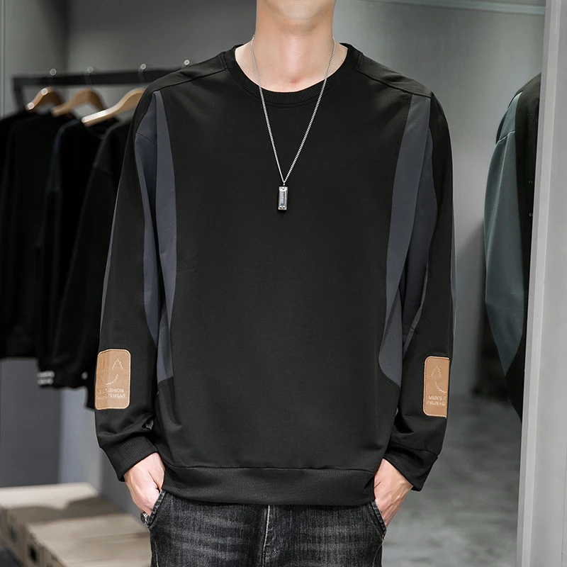 Spring Autumn Men's Hoodie Long Sleeve round Neck Casual Thin Top Youth Inner Wear Base Shirt Street Style Polyester Fabric
Spring Autumn Men's Hoodie Long Sleeve round Neck Casual Thin Top Youth Inner Wear Base Shirt Street Style Polyester Fabric