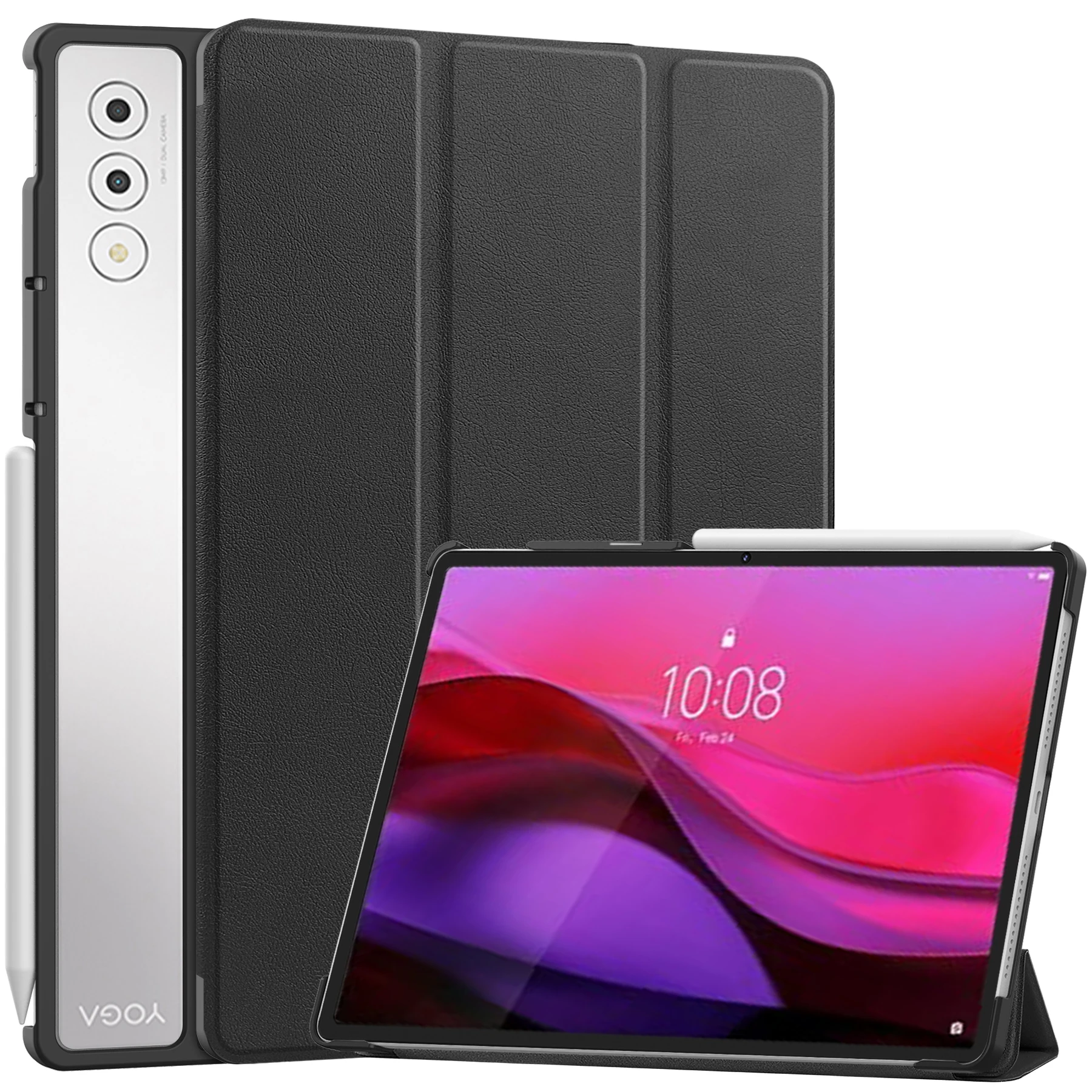 Окрашенный смарт-чехол для Lenovo Yoga Tab Plus (Yoga Pad Pro 12.7) 2025, 12,7 дюйма, модель ZAEG0096US, тройной чехол из искусственной кожи с подставкой
Окрашенный смарт-чехол для Lenovo Yoga Tab Plus (Yoga Pad Pro 12.7) 2025, 12,7 дюйма, модель ZAEG0096US, тройной чехол из искусственной кожи с подставкой