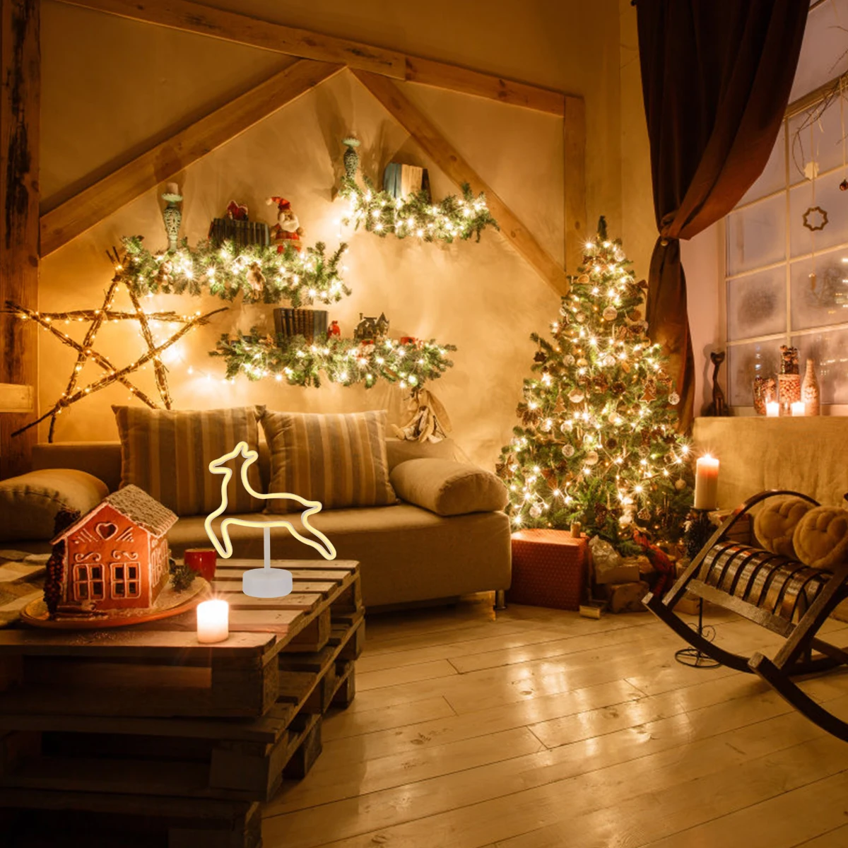 1pc Christmas Elk Design Led Desktop Night Lamp Decor Warm White Durable Safe Home Party Carnival Use No Danger
1pc Christmas Elk Design Led Desktop Night Lamp Decor Warm White Durable Safe Home Party Carnival Use No Danger