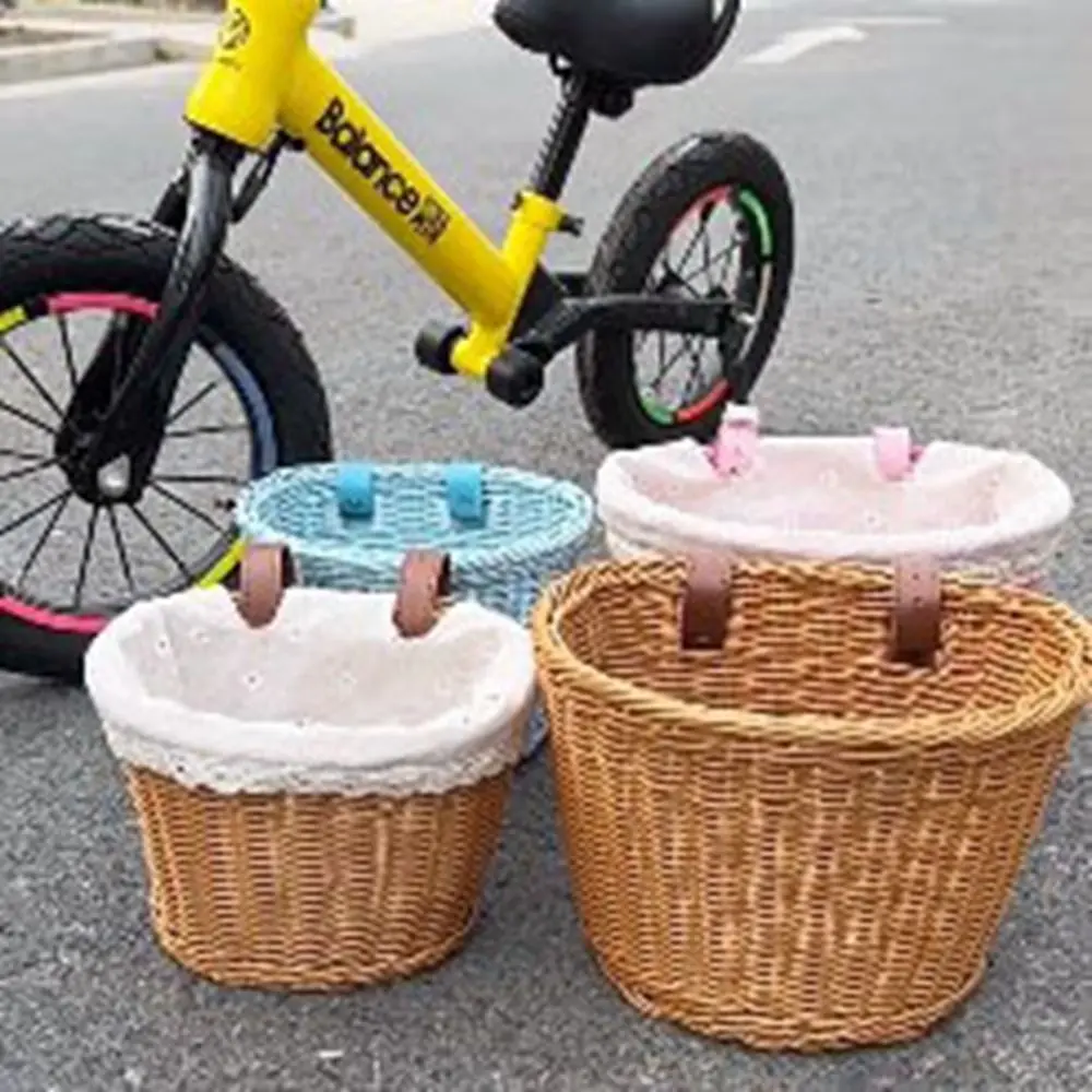 New 23*20*16cm/20*16.5*16cm/27*24cm KidsBike Basket Rattan Wicker Bicycle Accessories Front Handlebar Basket Hand-Woven Sticker
New 23*20*16cm/20*16.5*16cm/27*24cm KidsBike Basket Rattan Wicker Bicycle Accessories Front Handlebar Basket Hand-Woven Sticker
