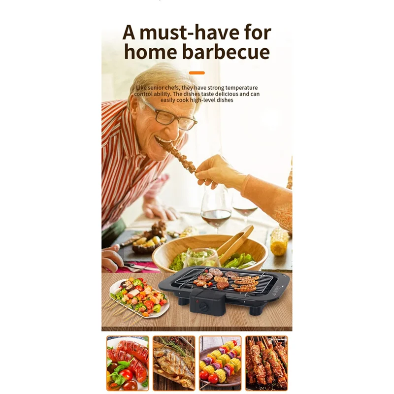 F-T Electric Indoor Grill Smokeless Electric Indoor Grill BBQ With Removable Grill Net & Non-Stick Frying Pan 2200W
F-T Electric Indoor Grill Smokeless Electric Indoor Grill BBQ With Removable Grill Net & Non-Stick Frying Pan 2200W