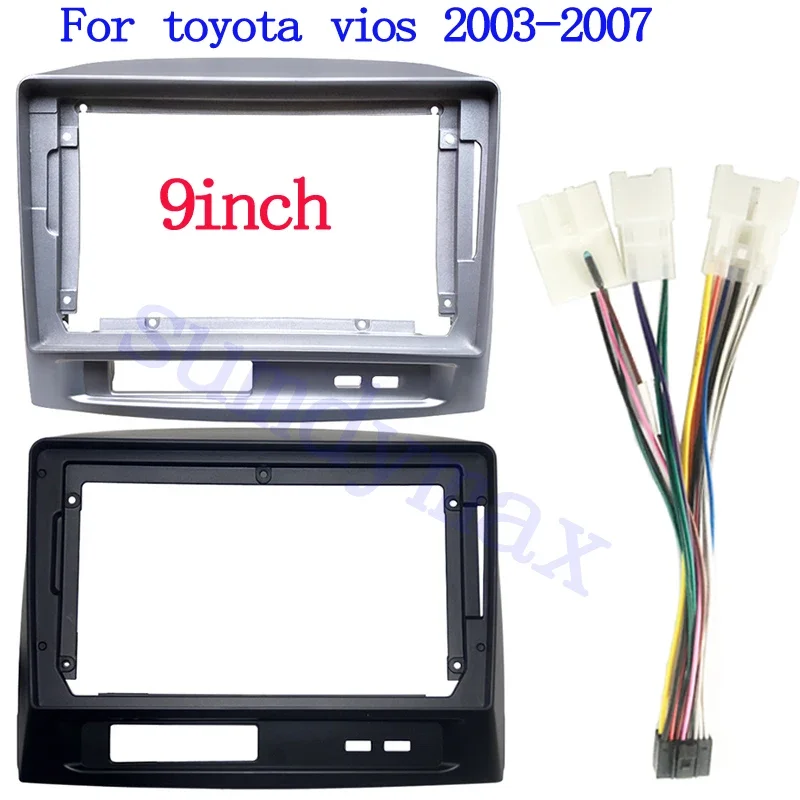 9" Big Screen 2din Car Audio Radio Fascia Frame Adapter For toyota vios 2003-2007 DVD Player Dash Fitting Panel Frame Kit
9" Big Screen 2din Car Audio Radio Fascia Frame Adapter For toyota vios 2003-2007 DVD Player Dash Fitting Panel Frame Kit