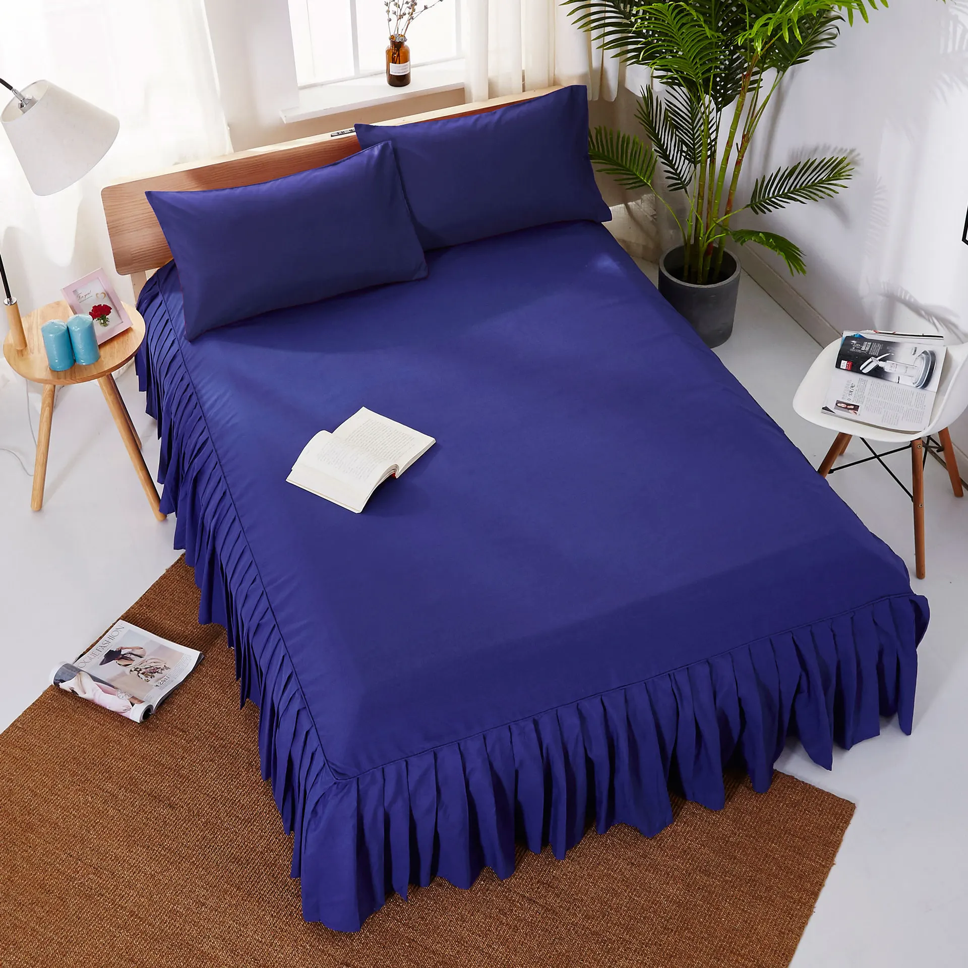 RainFire White Bed Pleated Sheets Bed Skirt Hotel Bed Spreads Queen King Size Bed Sheet Sanded Pure Color Beauty Salon Bed Cover
RainFire White Bed Pleated Sheets Bed Skirt Hotel Bed Spreads Queen King Size Bed Sheet Sanded Pure Color Beauty Salon Bed Cover