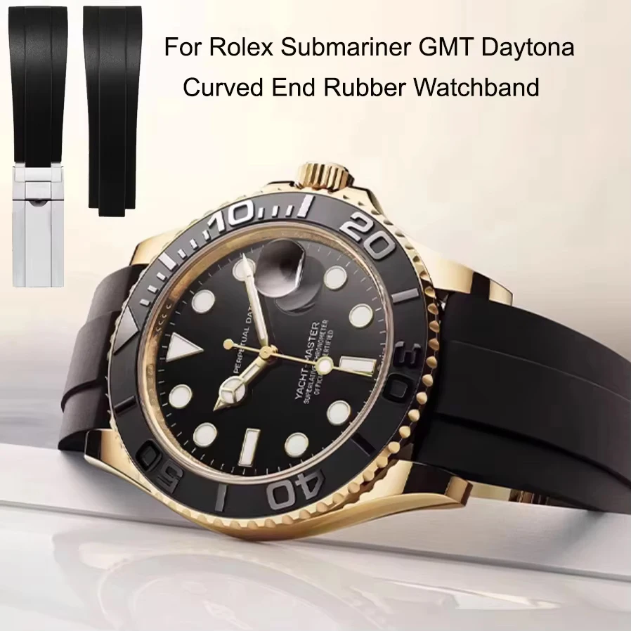 Rubber Watch Strap for olex Submariner GMT Daytona Datejust Wristband 20mm Bracelet Oysterflex Watchband Silicone Men Sport Belt
Rubber Watch Strap for olex Submariner GMT Daytona Datejust Wristband 20mm Bracelet Oysterflex Watchband Silicone Men Sport Belt