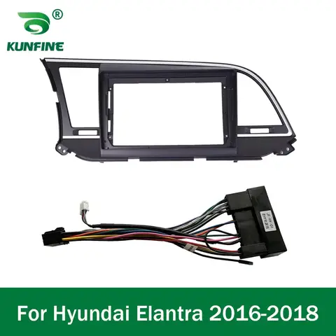 Car GPS Navigation Stereo For Hyundai Elantra 2016 2017 2018 Radio Fascias Panel Frame Fit 2Din 9 inch In Dash headunit screen