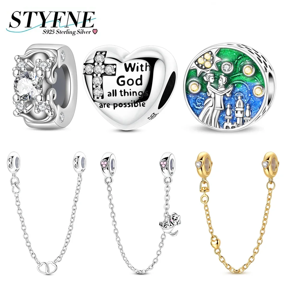 New 925 Silver Heart-shaped Cross Star Wish Beads Cute Puppy Beaded Safety Chain Fit Making Original Bracelet Diy Jewelry Gifts
New 925 Silver Heart-shaped Cross Star Wish Beads Cute Puppy Beaded Safety Chain Fit Making Original Bracelet Diy Jewelry Gifts