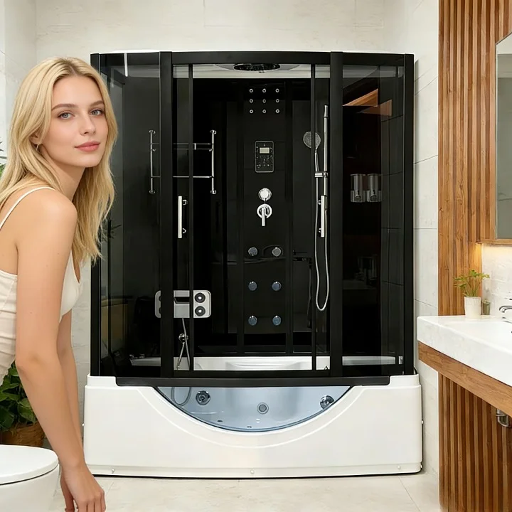 &c Black Aluminum Frame Massage Bath Shower Steam Sauna Enclosure Steam Shower Room Cabin Back Foot Massage
&c Black Aluminum Frame Massage Bath Shower Steam Sauna Enclosure Steam Shower Room Cabin Back Foot Massage