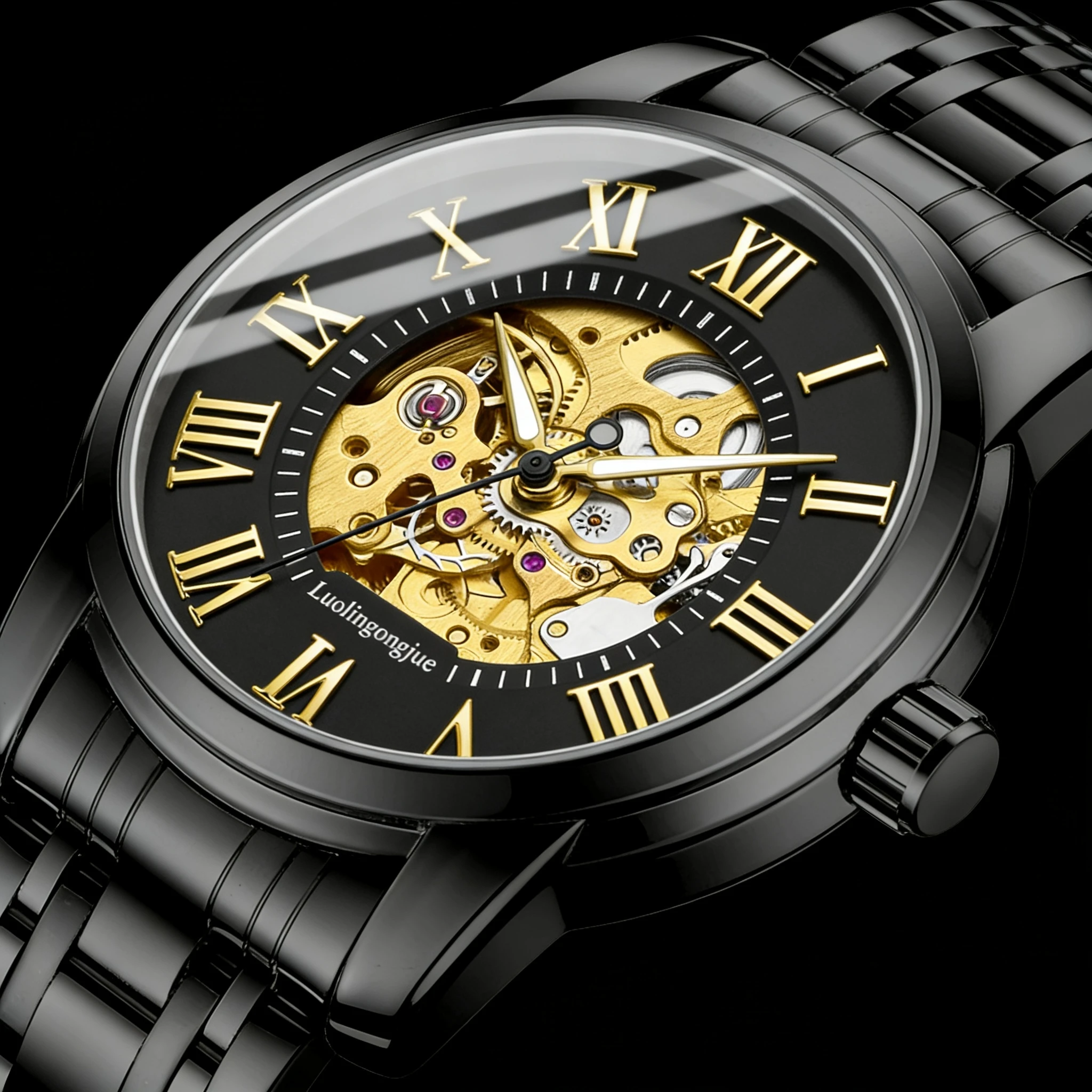Premium Men's Automatic Mechanical Watch - Skeleton Dial Stainless Steel Strap - Waterproof Hollow-Out Watch Roman Numerals Watch - Tactical Style Dress Watch / Outdoor Sports Business Daily Wear Watch _ Top Quality Men's Gift
Premium Men's Automatic Mechanical Watch - Skeleton Dial Stainless Steel Strap - Waterproof Hollow-Out Watch Roman Numerals Watch - Tactical Style Dress Watch / Outdoor Sports Business Daily Wear Watch _ Top Quality Men's Gift