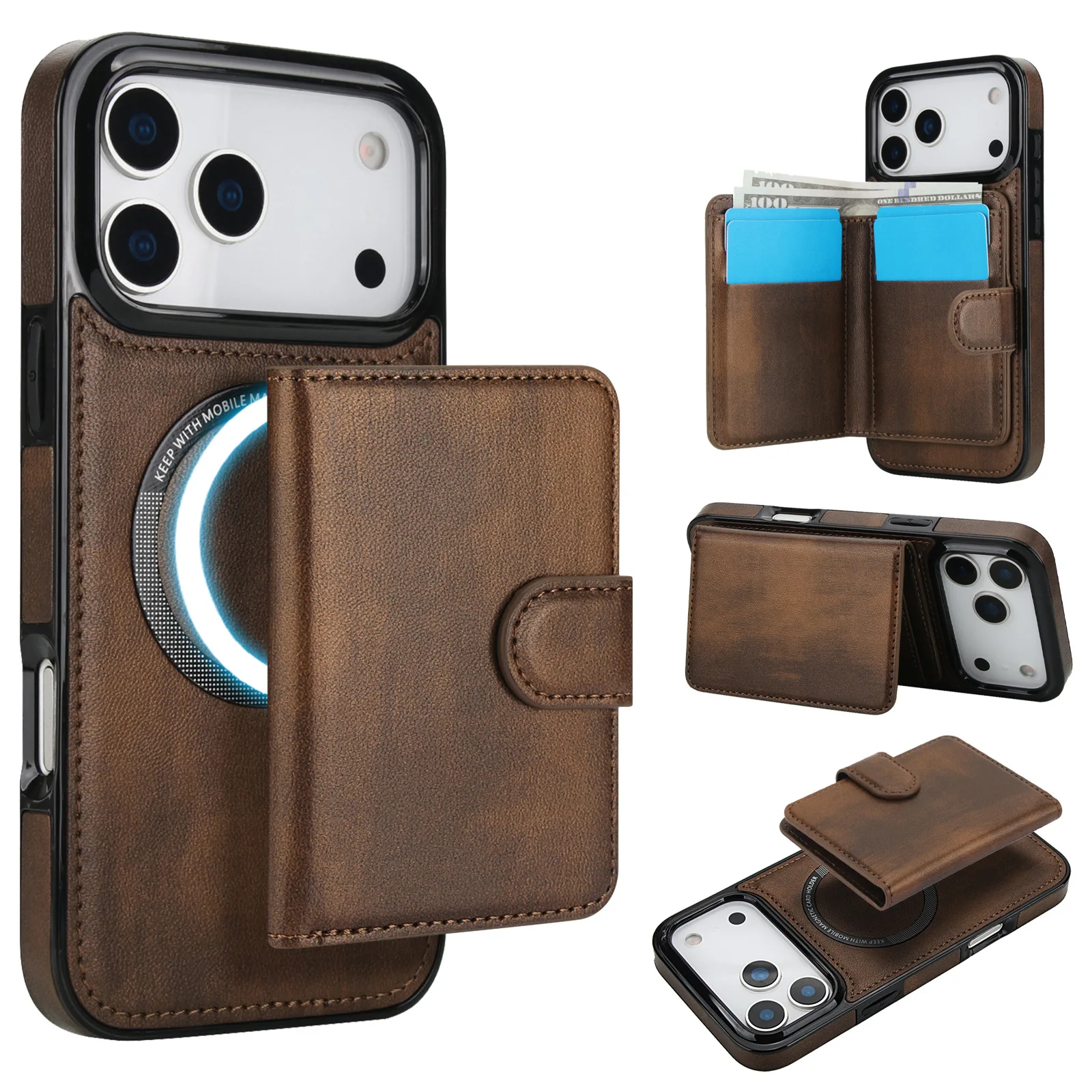 Detachable Card Bag Leather Phone Case for iPhone 17 Pro Max Air 16E 16 Plus 15 Pro 14 13 12 11 Magnetic Wireless Charging Cover
Detachable Card Bag Leather Phone Case for iPhone 17 Pro Max Air 16E 16 Plus 15 Pro 14 13 12 11 Magnetic Wireless Charging Cover