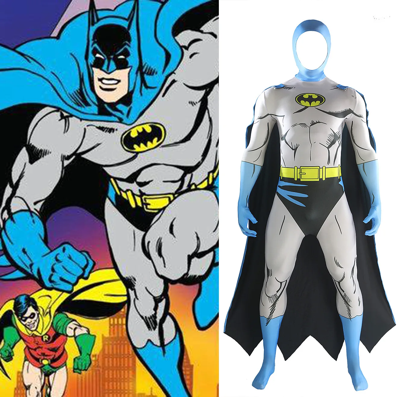 Comic Blue Black Bat Man Cosplay Bruce Wayne Costume 3D Printed Spandex Superhero Bodysuit Halloween Costume Adult Male Female
Comic Blue Black Bat Man Cosplay Bruce Wayne Costume 3D Printed Spandex Superhero Bodysuit Halloween Costume Adult Male Female