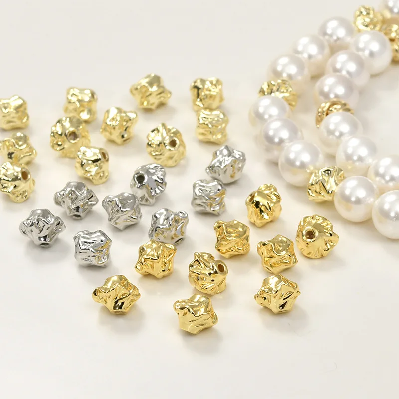 5pcs Copper Gold-plated Pleated Lace Rhombus Spacer Beads Accessories Diy Bracelet Necklace Jewelry Making Materials Wholesale
5pcs Copper Gold-plated Pleated Lace Rhombus Spacer Beads Accessories Diy Bracelet Necklace Jewelry Making Materials Wholesale