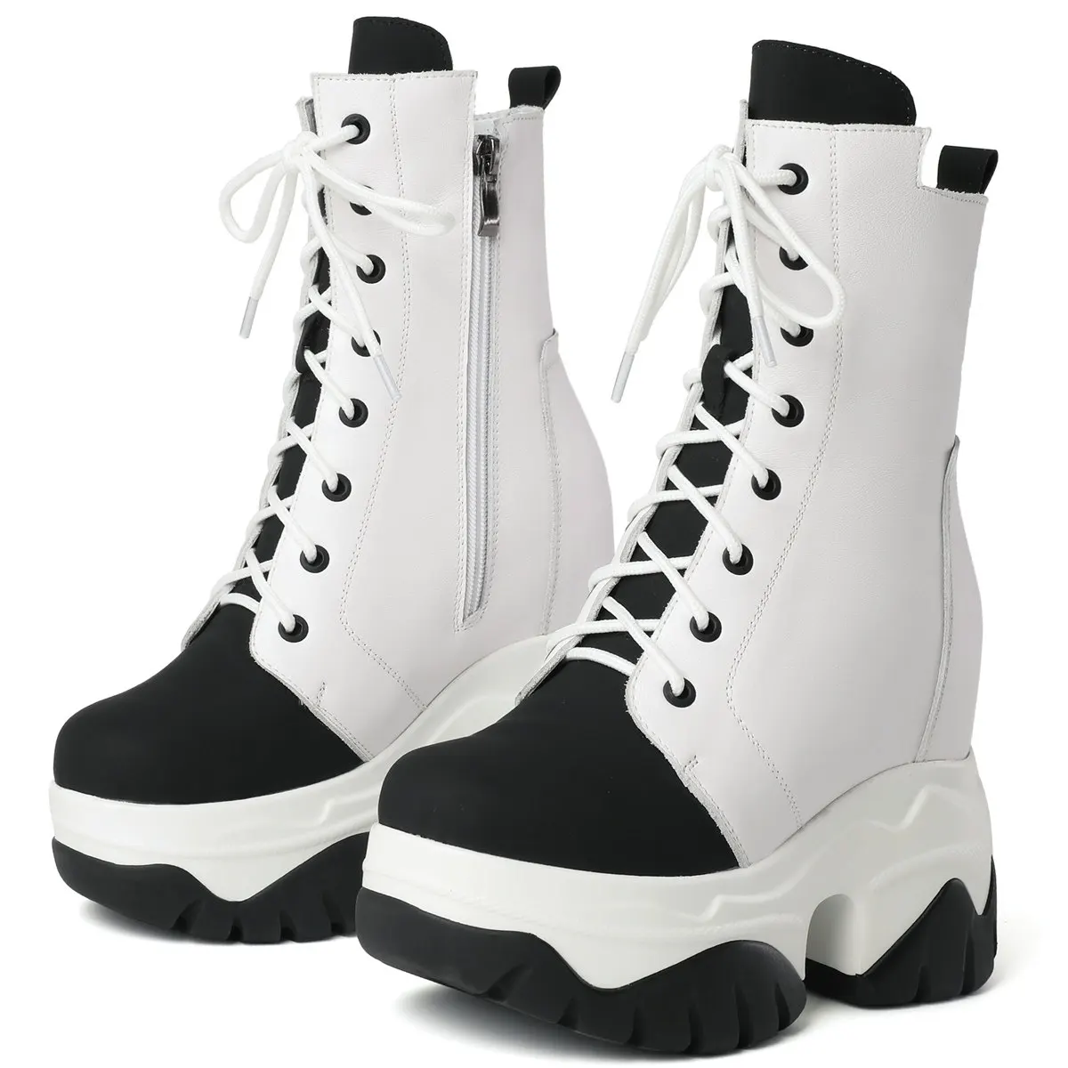 Winter Pumps Shoes Women Lace Up Cow Leather Super High Heels Snow Boots Female High Top Round Toe Fashion Sneakers Casual Shoes
Winter Pumps Shoes Women Lace Up Cow Leather Super High Heels Snow Boots Female High Top Round Toe Fashion Sneakers Casual Shoes