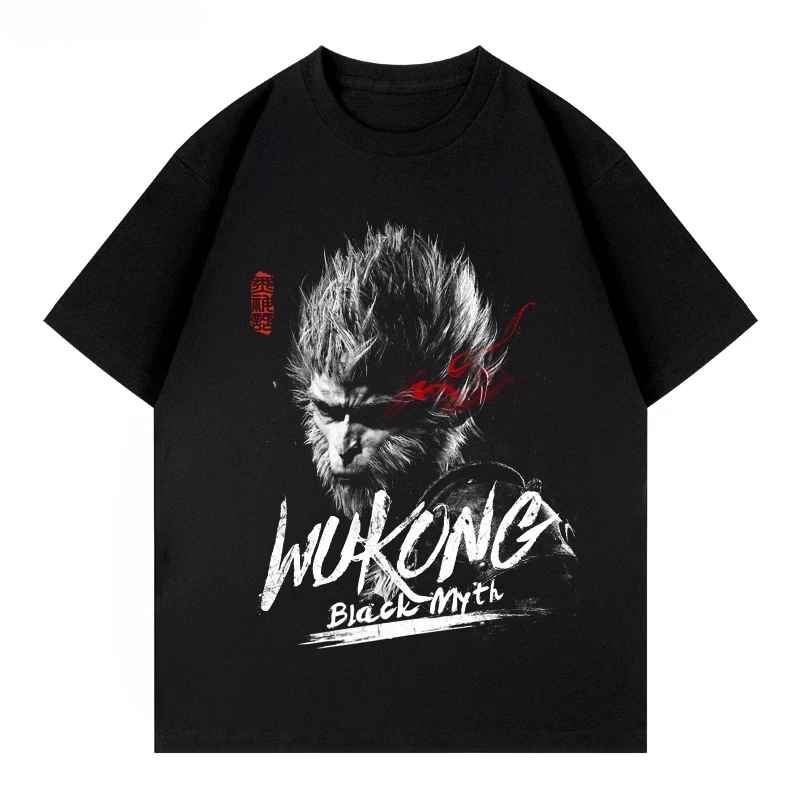 Black Myth Wukong Around Short Sleeve Printing Wear Not Wash Off Figure Loose Men and Women Large Size Graphic T Shirts Camisas
Black Myth Wukong Around Short Sleeve Printing Wear Not Wash Off Figure Loose Men and Women Large Size Graphic T Shirts Camisas