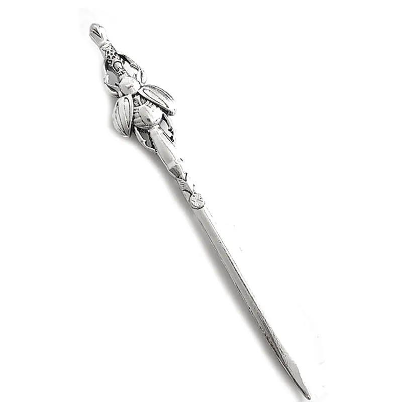 Sword Hair Stick for Women Insect Engraved Handle, Medieval Fantasy Hairpin, Gothic Elf Hair Accessory for Cosplay
Sword Hair Stick for Women Insect Engraved Handle, Medieval Fantasy Hairpin, Gothic Elf Hair Accessory for Cosplay