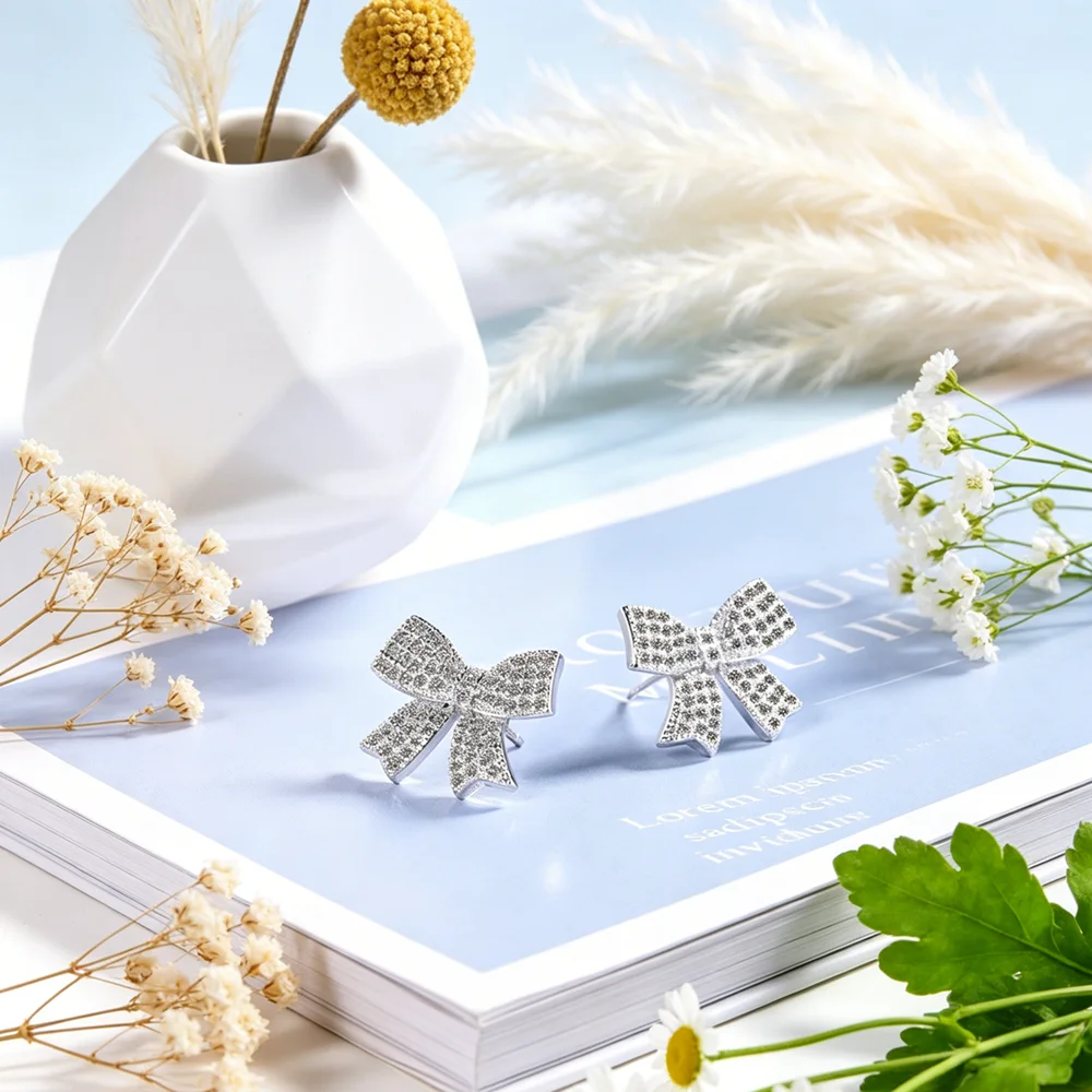 New Arrivals Trendy Female Earrings Luxury Fashional Stylish AAA Zircons Authentic 925 Sterling Silver Stud Earrings
New Arrivals Trendy Female Earrings Luxury Fashional Stylish AAA Zircons Authentic 925 Sterling Silver Stud Earrings