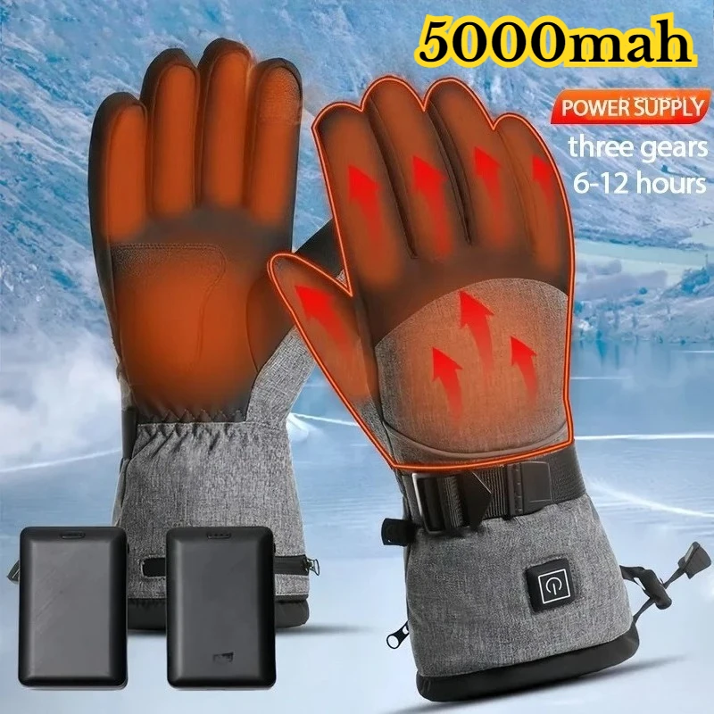 Rechargeable 5000mAh Battery Electric Heated Gloves Men Women Touchscreen Waterproof Winter Ski Motorcycle Hand Warmers
Rechargeable 5000mAh Battery Electric Heated Gloves Men Women Touchscreen Waterproof Winter Ski Motorcycle Hand Warmers
