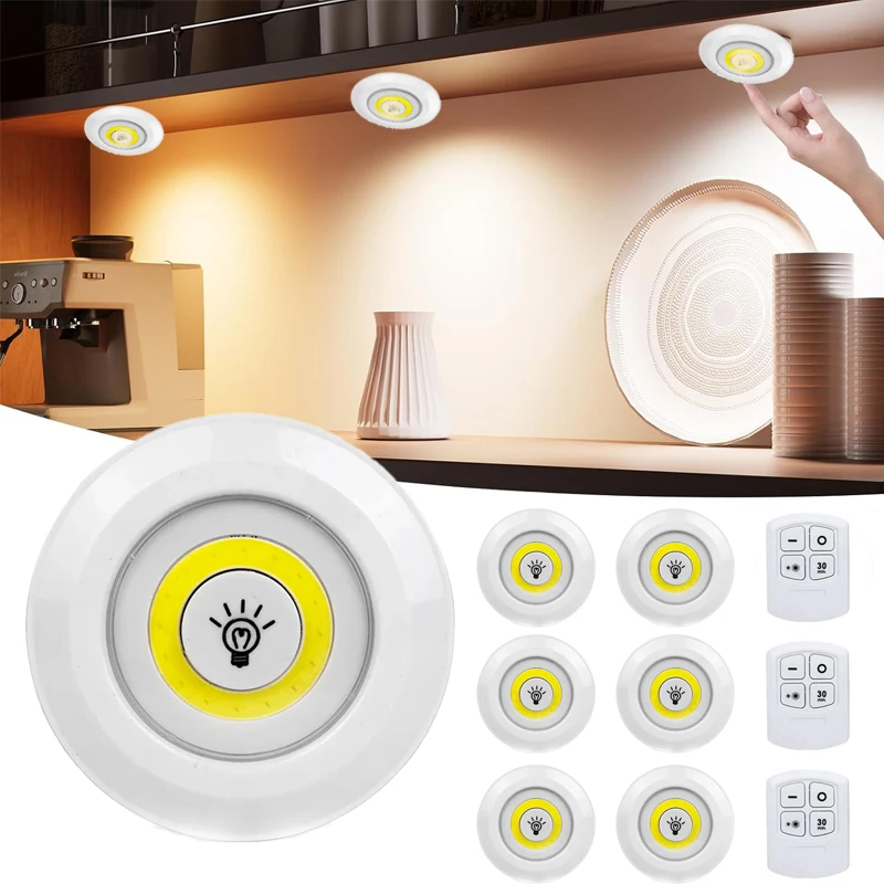 COB Under Cabinet Light LED Wireless Remote Control Dimmable Wardrobe Night Lamp Home Bedroom Kitchen Nightlight
COB Under Cabinet Light LED Wireless Remote Control Dimmable Wardrobe Night Lamp Home Bedroom Kitchen Nightlight