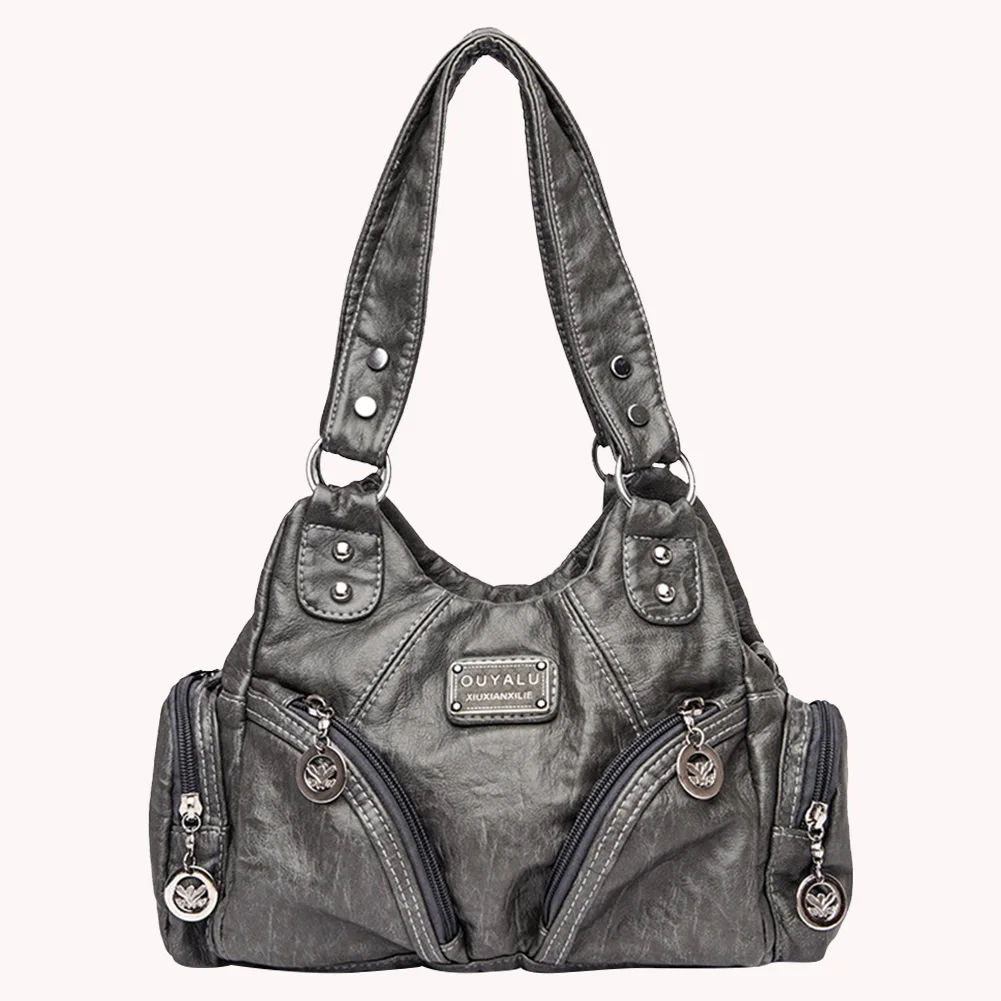 Women Retro Rivet Shoulder Bag Multiple Pockets Leather Tote Bag Detachable Strap Casual Underarm Bag Female Travel Handbag
Women Retro Rivet Shoulder Bag Multiple Pockets Leather Tote Bag Detachable Strap Casual Underarm Bag Female Travel Handbag