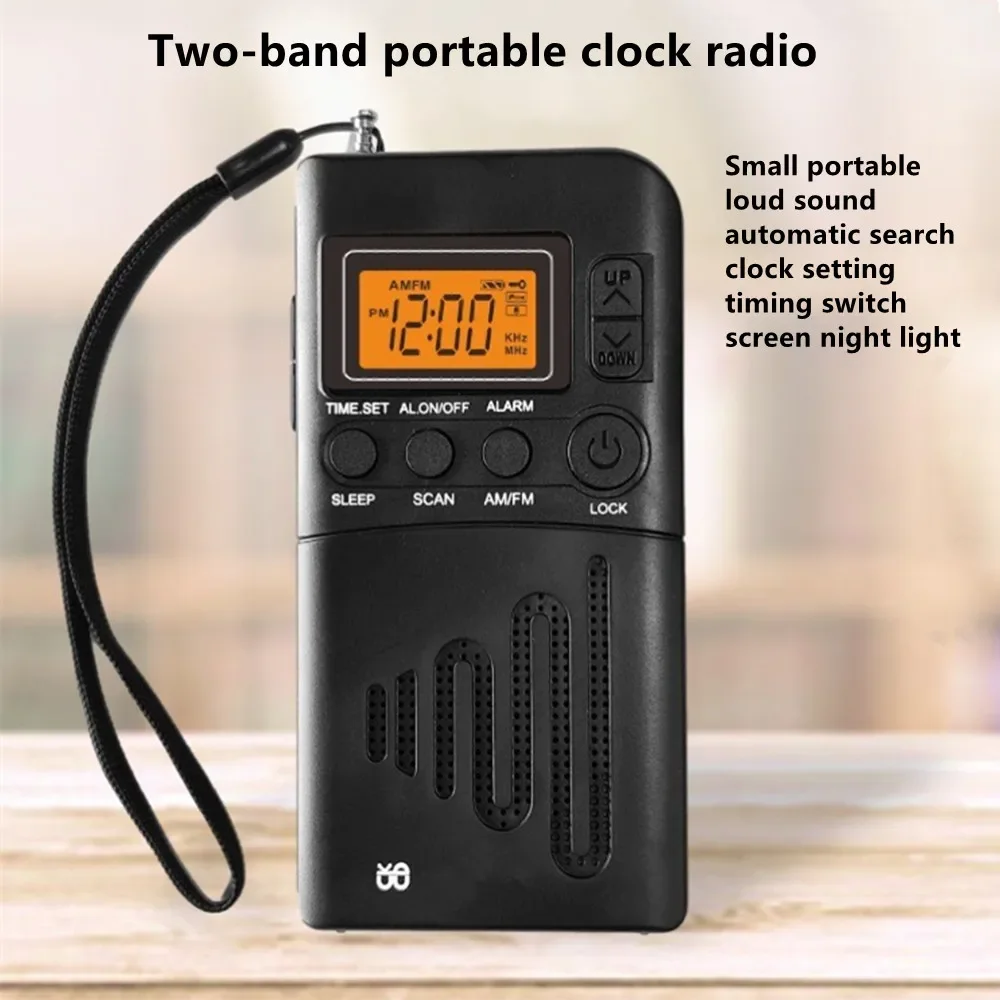 Mini Portable AM FM Radio Digital Display Store Alarm Clock Control Broadcast Speaker LCD Screen Headphone Jack Backlight Radios
Mini Portable AM FM Radio Digital Display Store Alarm Clock Control Broadcast Speaker LCD Screen Headphone Jack Backlight Radios