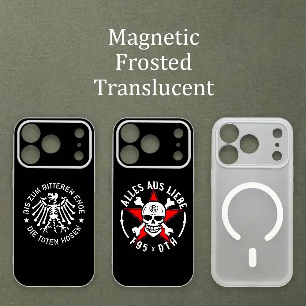 D-Die T-Toten H-Hosen Printed Case For MagSafe Matte Frosted Semi Clear TPU For iPhone 15 17 16 11 12 14 13 Pro Max
D-Die T-Toten H-Hosen Printed Case For MagSafe Matte Frosted Semi Clear TPU For iPhone 15 17 16 11 12 14 13 Pro Max