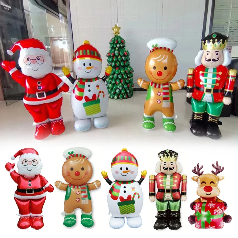 Christmas Foil Balloons Xmas Red Green Xmas Tree Santa Claus Balloon Stick Children Birthday Party Holiday Decoration Background
Christmas Foil Balloons Xmas Red Green Xmas Tree Santa Claus Balloon Stick Children Birthday Party Holiday Decoration Background