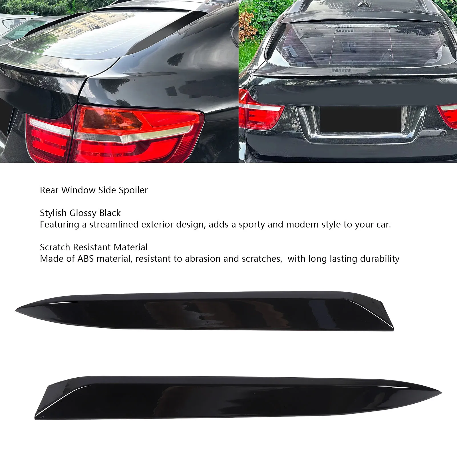 Car Rear Window Side Spoiler Glossy Black Tail Window Side Wing Cover Trim for X6 E71 E72 2008-2014 Rear Window Side Spoiler
Car Rear Window Side Spoiler Glossy Black Tail Window Side Wing Cover Trim for X6 E71 E72 2008-2014 Rear Window Side Spoiler