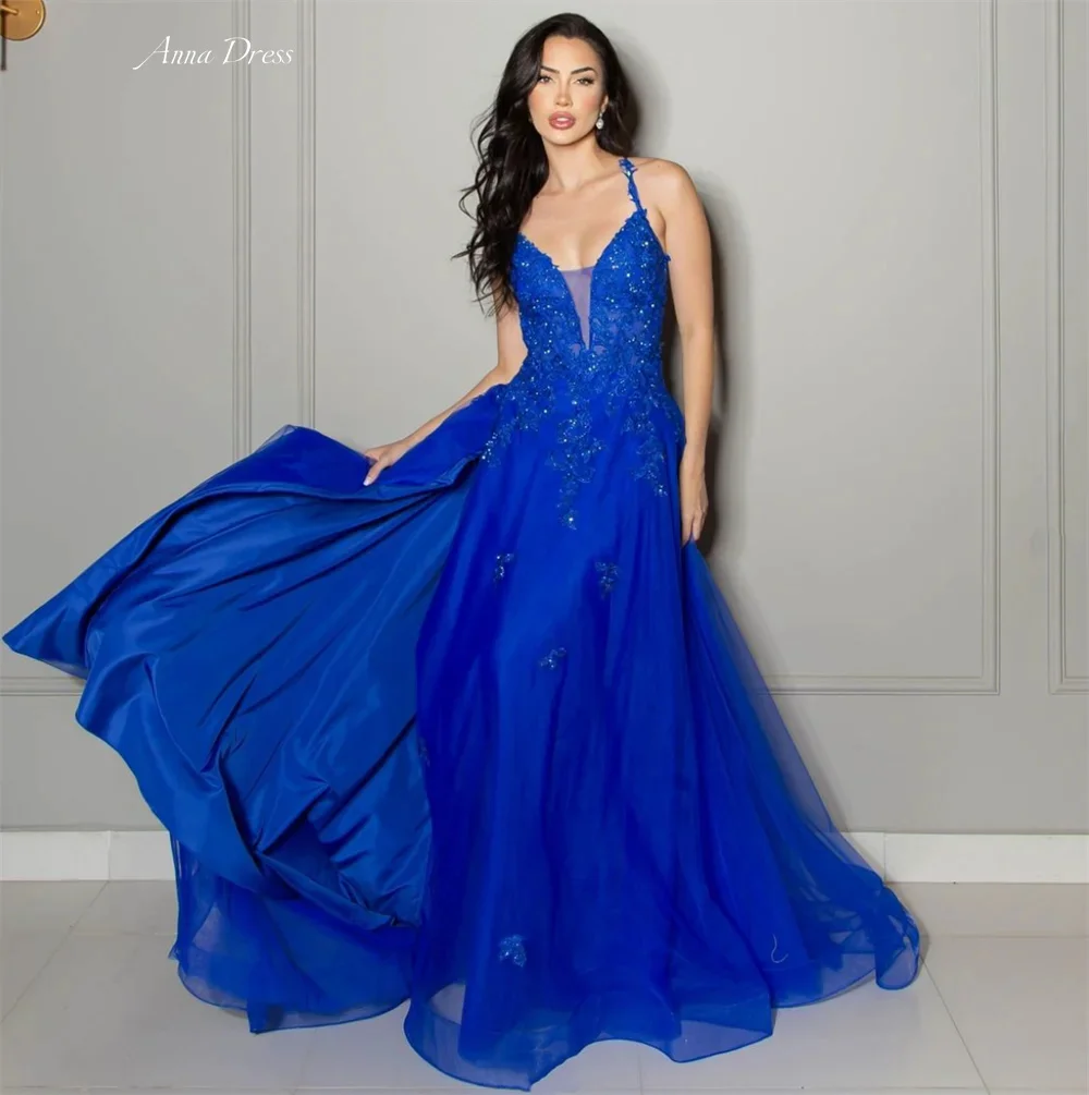 Anna Ball Gowns Shiny Embroidered Lace Luxurious Women's Evening Dresses Women Parties Spaghetti Straps A Line Long Skirt Dress
Anna Ball Gowns Shiny Embroidered Lace Luxurious Women's Evening Dresses Women Parties Spaghetti Straps A Line Long Skirt Dress